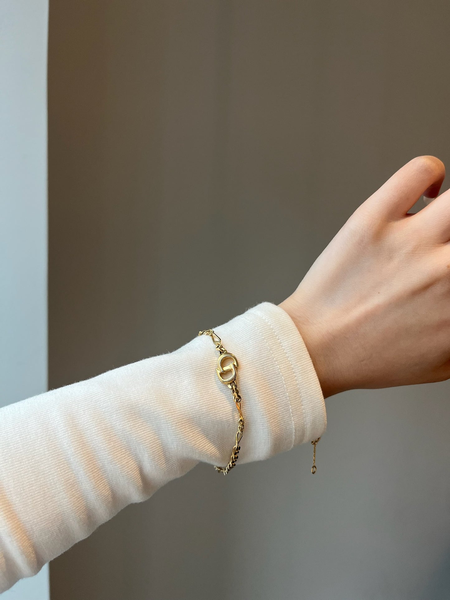 Dior Vintage Gold-Tone Openwork CD Bracelet