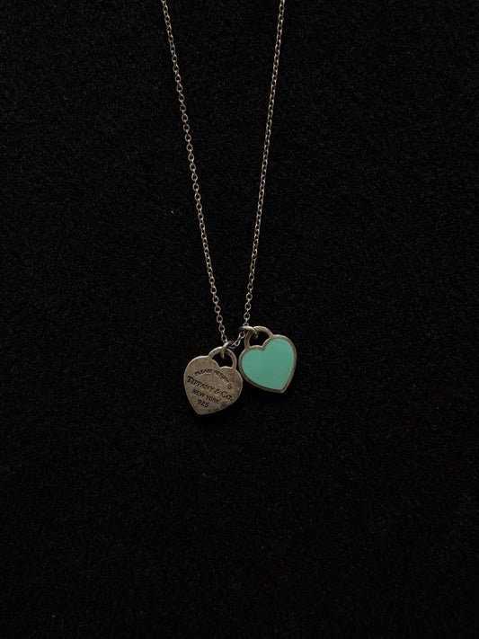 Tiffany & Co. Return to Tiffany Double Heart Tag Necklace