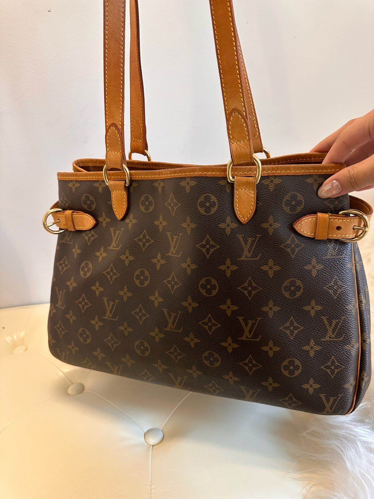 Louis Vuitton 2000s "Heritage Carry" Monogram Canvas Batignolles Horizontal Tote