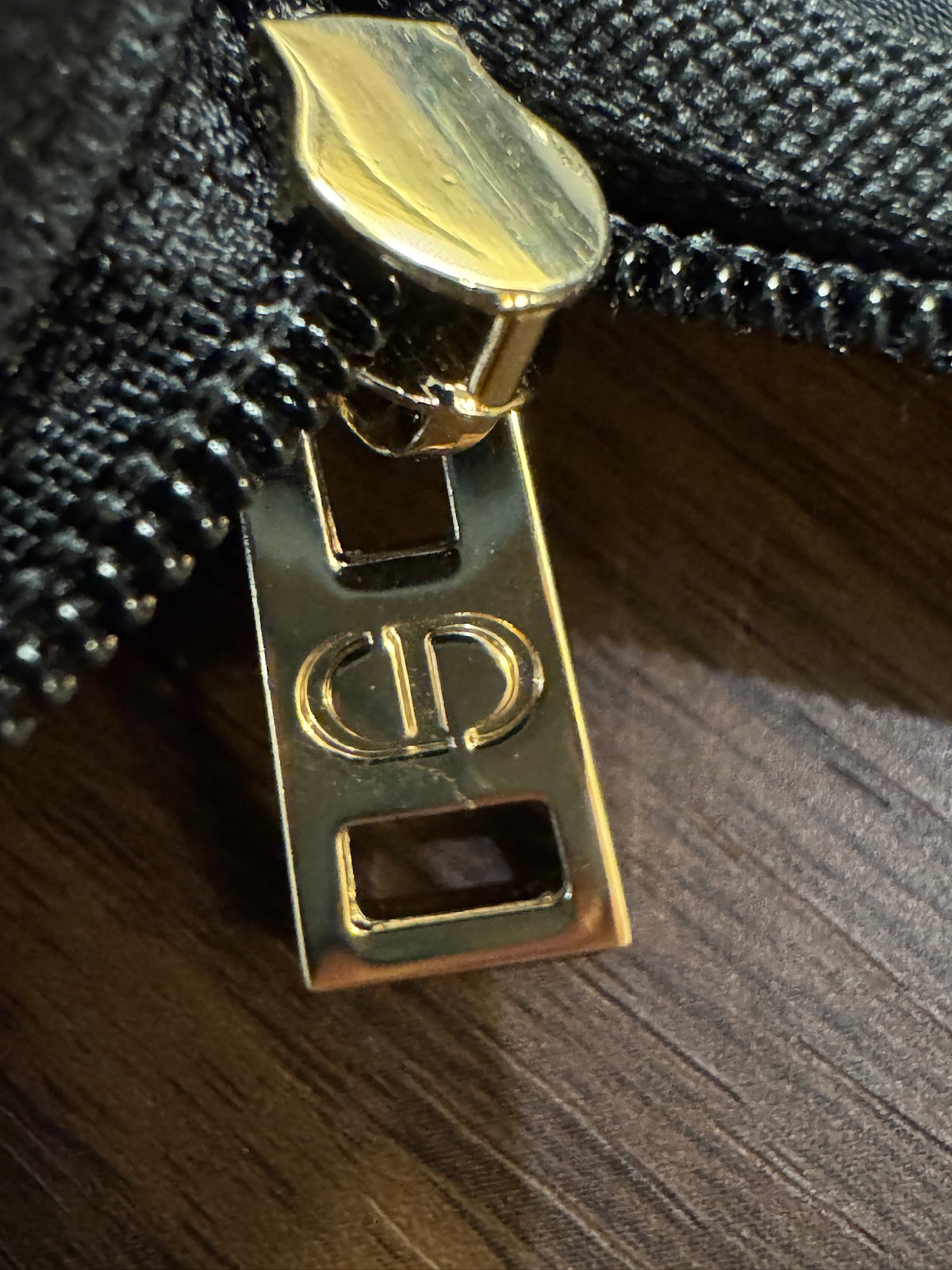 Dior Black and Gold Wide Sunglasses