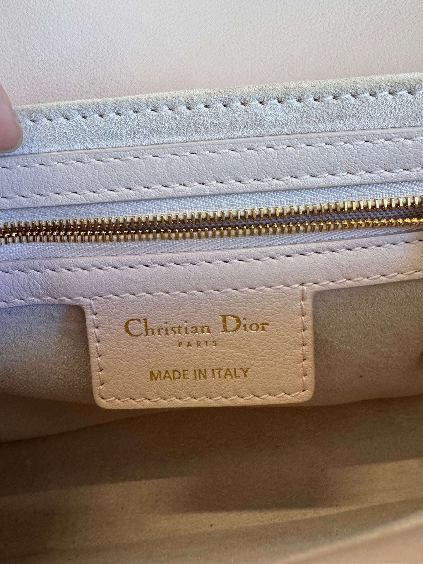 Dior Pink Cannage Quilted Top Handle Bag
