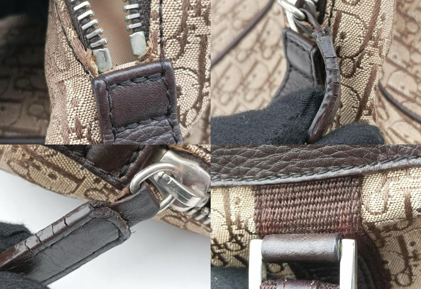 Vintage Dior Trotter Boston Bag