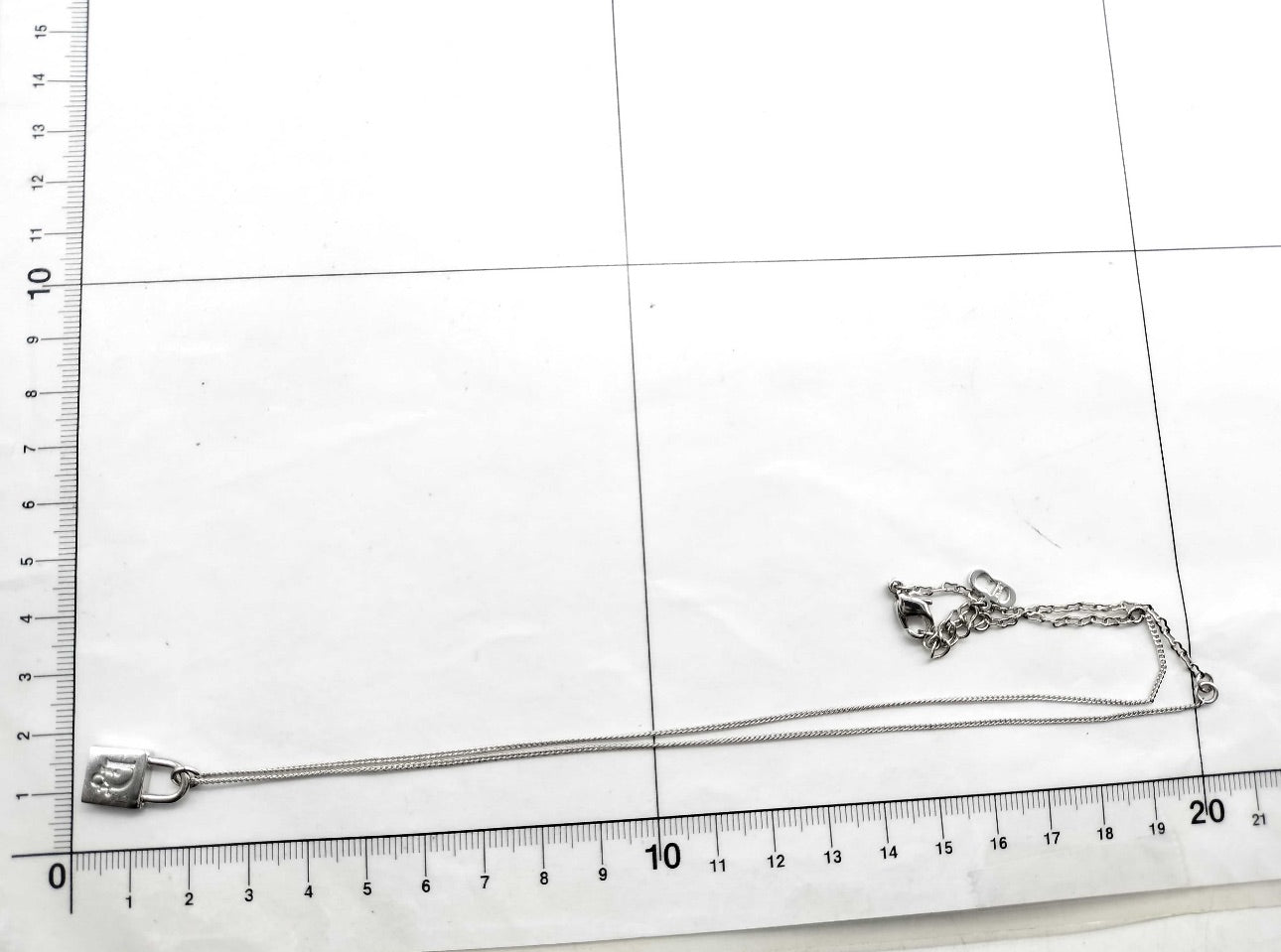 Dior Vintage Silver-Tone Adjustable Lock Necklace