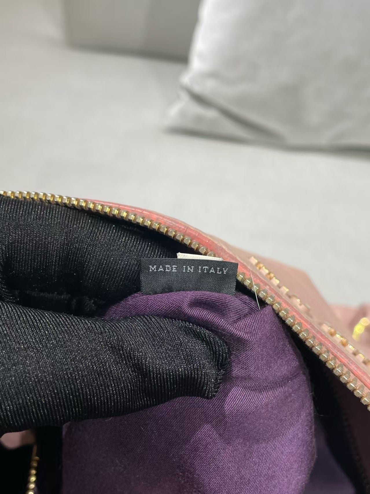 Miu Miu Vitello Lux Bow Satchel – Pink