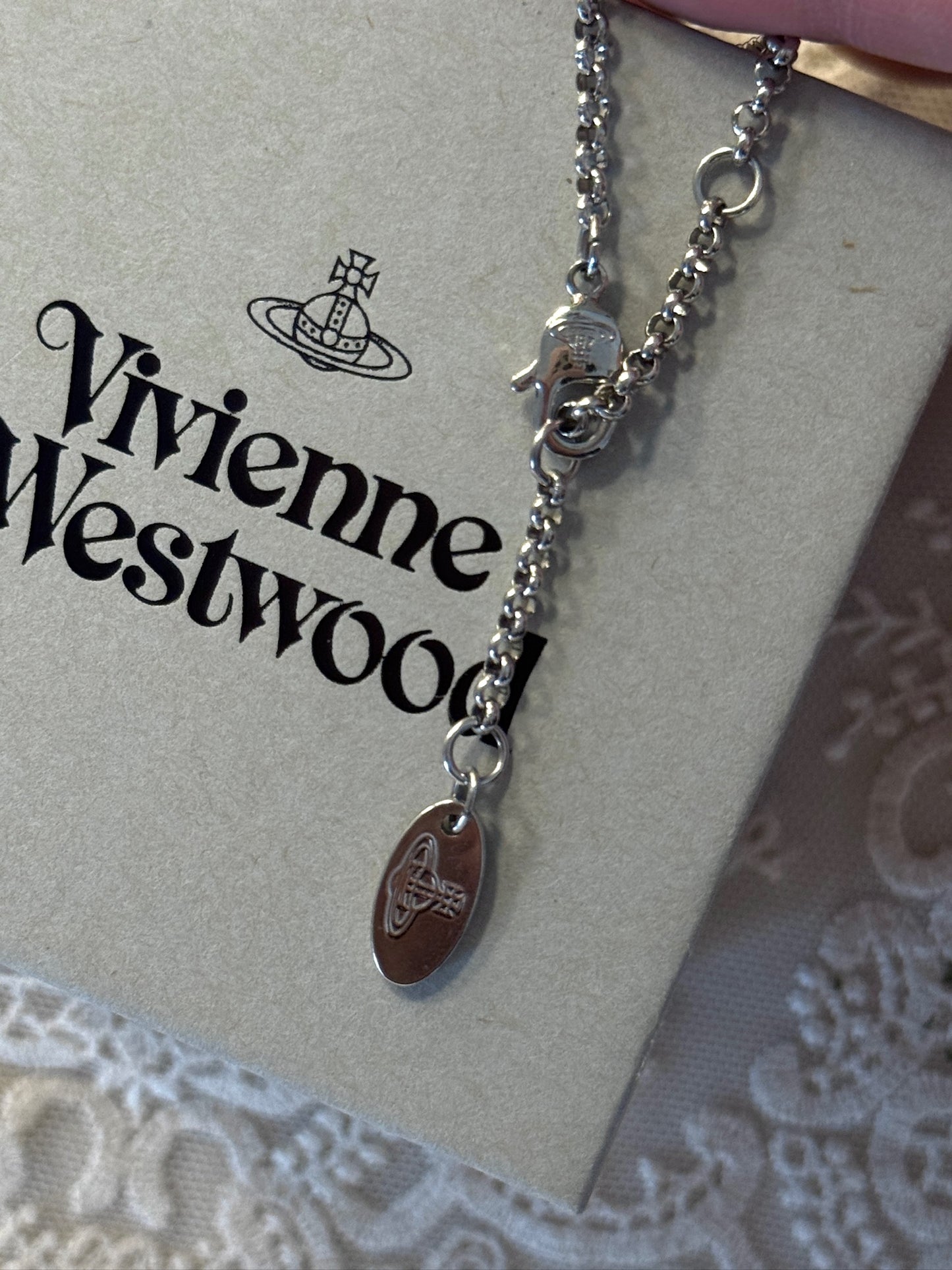 Vivienne Westwood Orb Pendant Necklace – Silver Tone