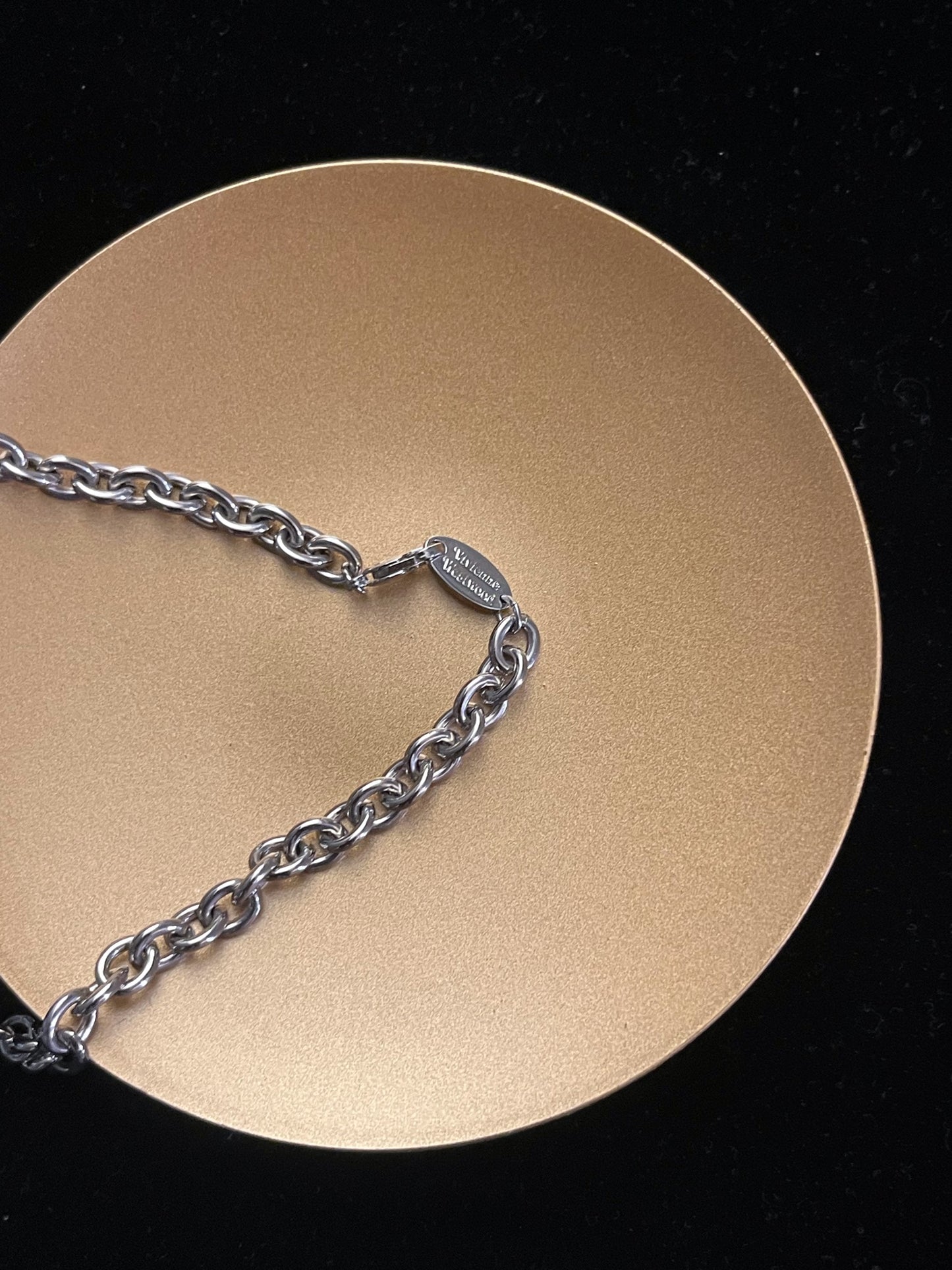 Vintage Vivienne Westwood Crystal Giant Orb Chain Choker