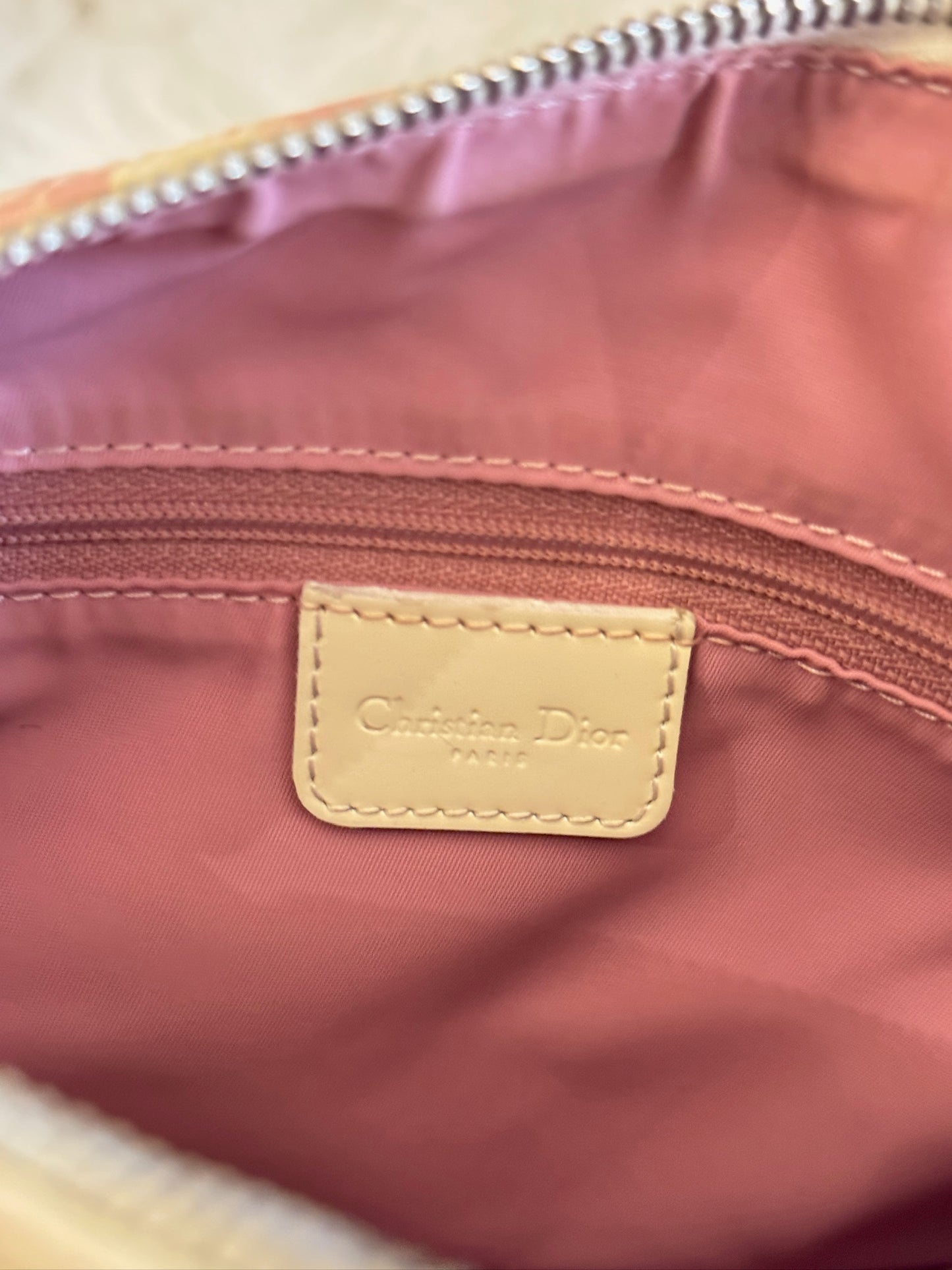 Christian Dior Pink Trotter Boston Bag