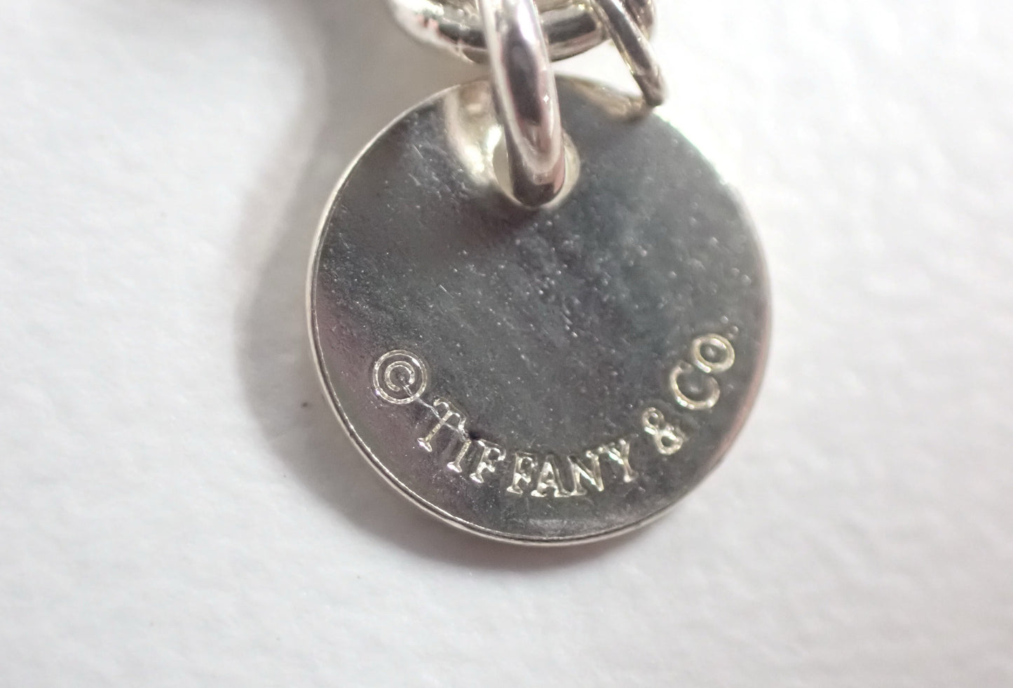 Tiffany & Co. Sterling Silver Bead Bracelet with Turquoise Heart Charm
