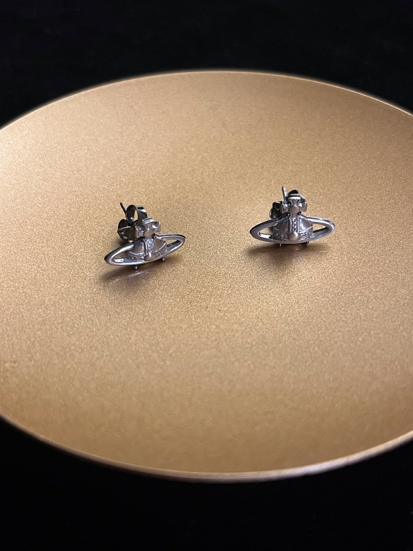 Vintage Vivienne Westwood Silver Orb Stud Earrings