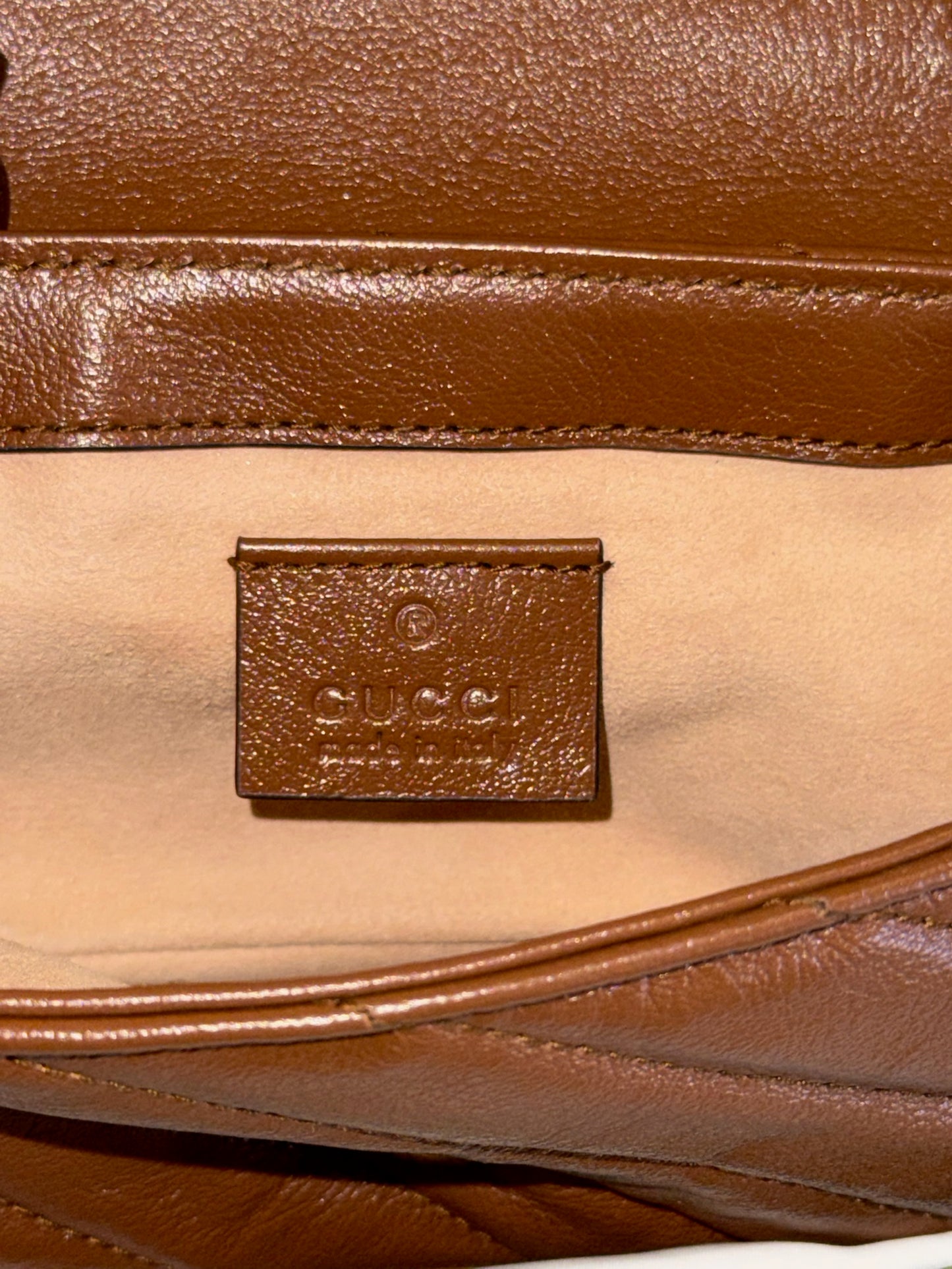Gucci GG Marmont Matelassé Mini Bag – Brown
