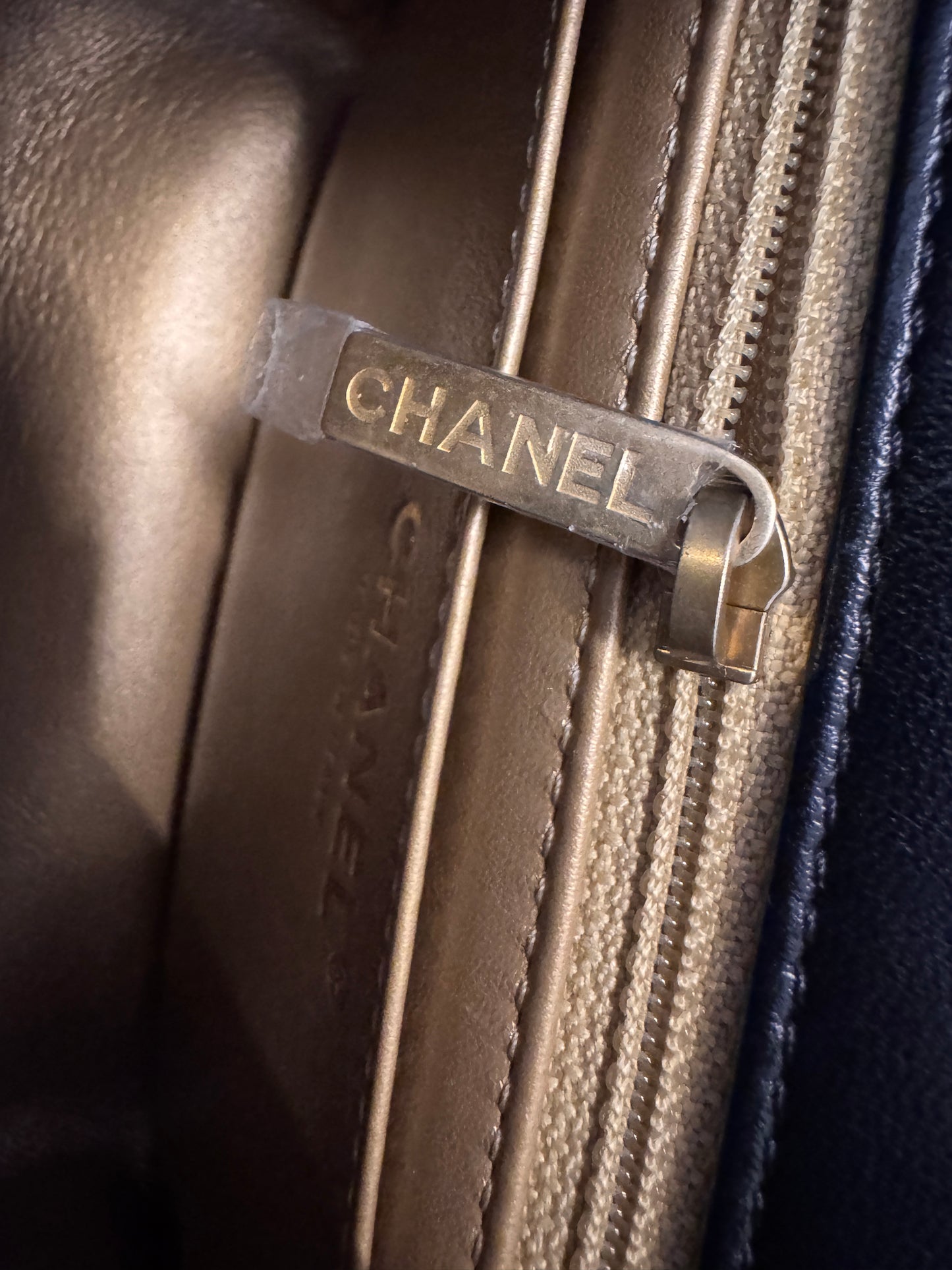Chanel Black Lambskin Gold Chain Mini Flap