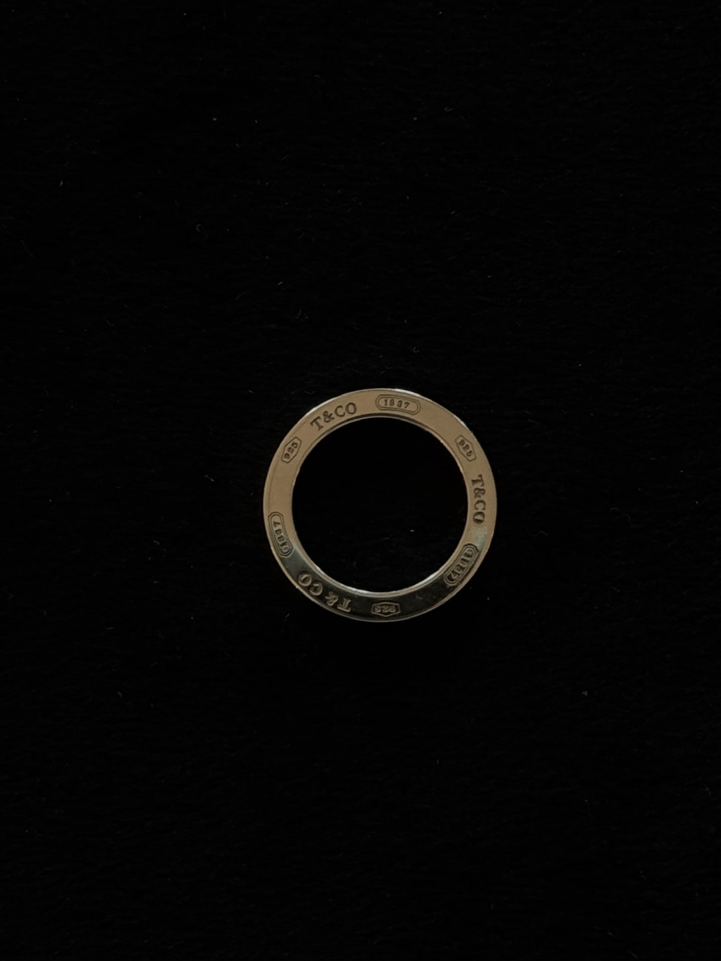 Tiffany 1837 Silver Pendant Ring