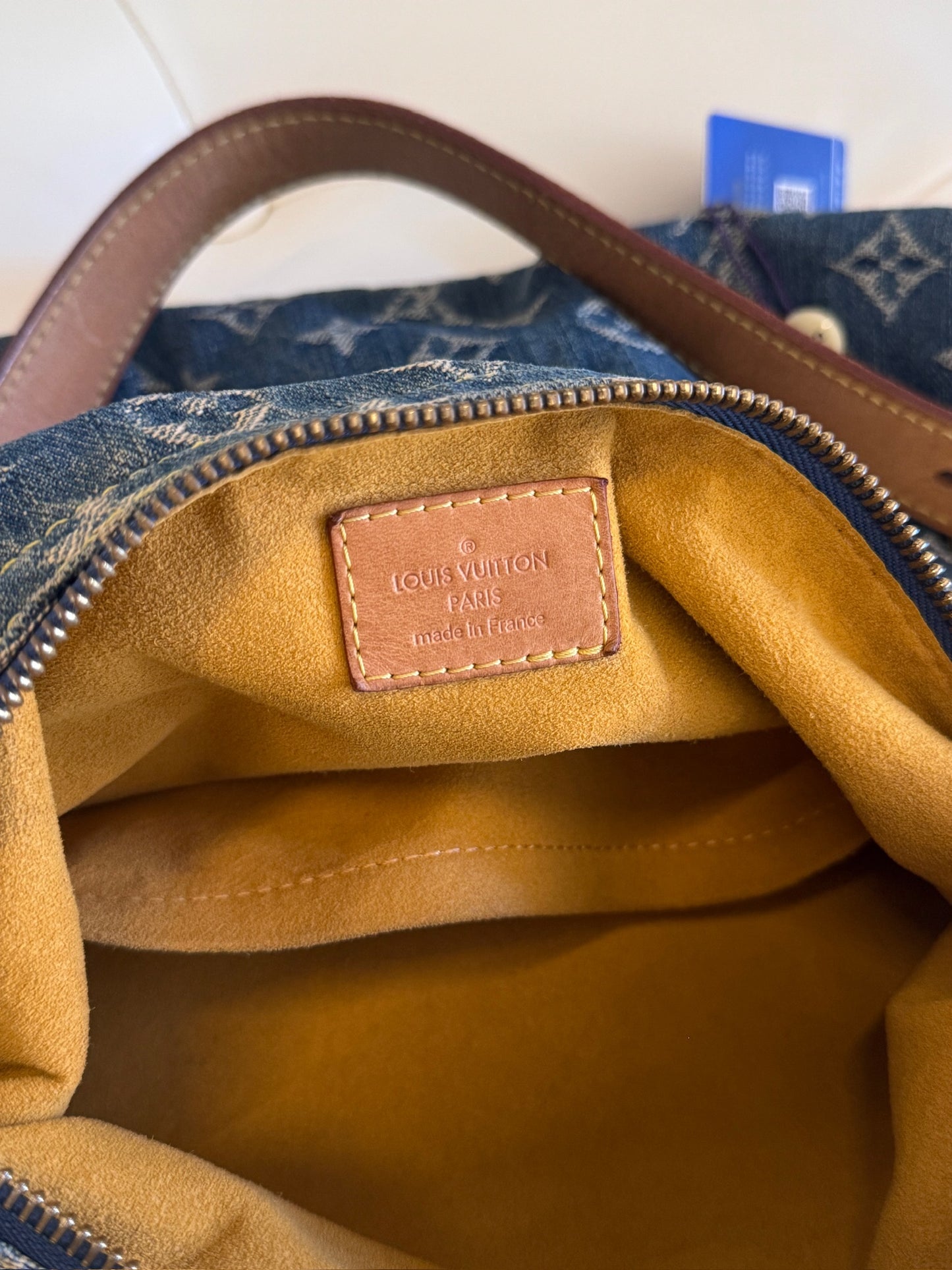 Louis Vuitton Y2K Monogram Denim Baggy PM Shoulder Bag – Blue