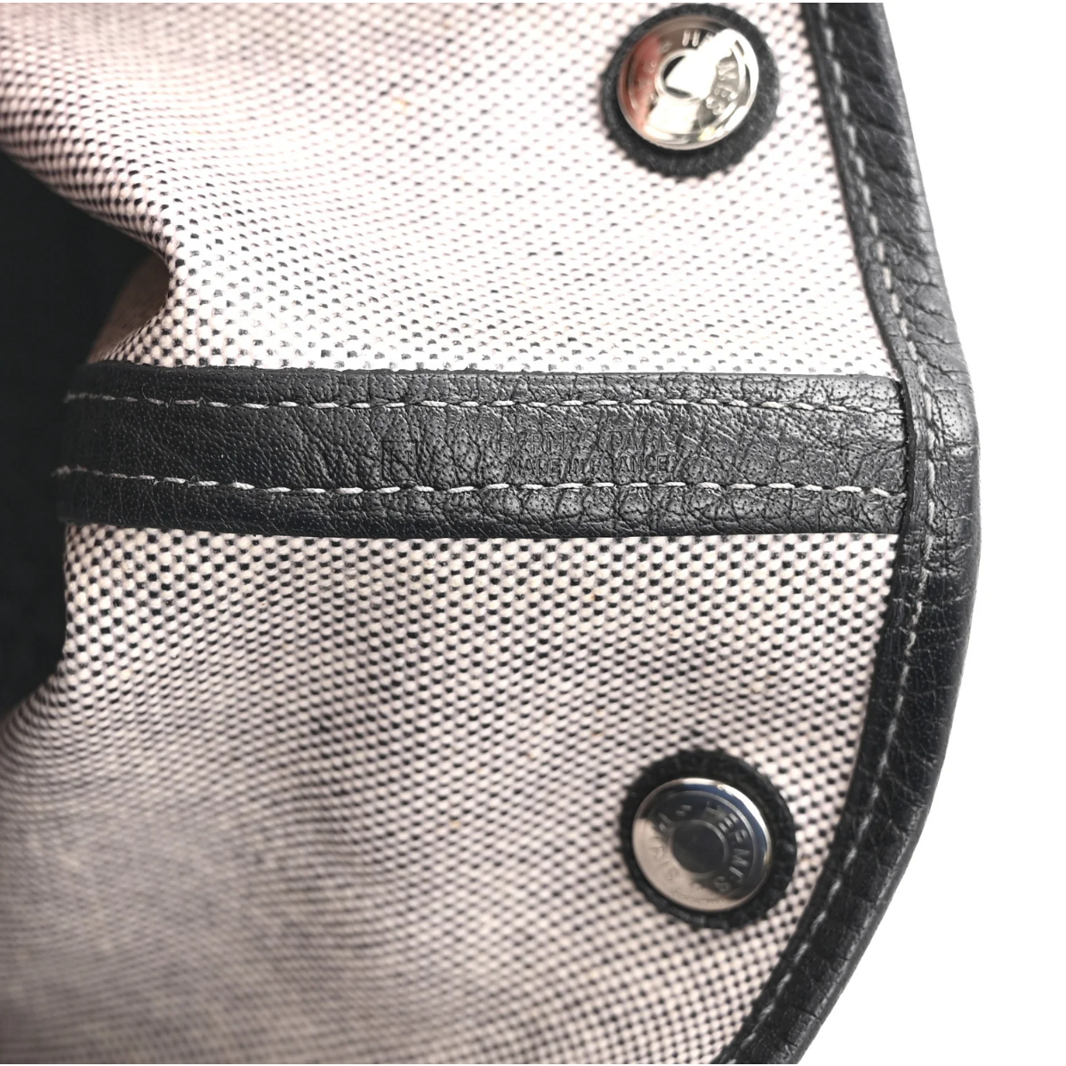 Hermes Toile Negonda Garden Party 36 MM Tote Black Ecru