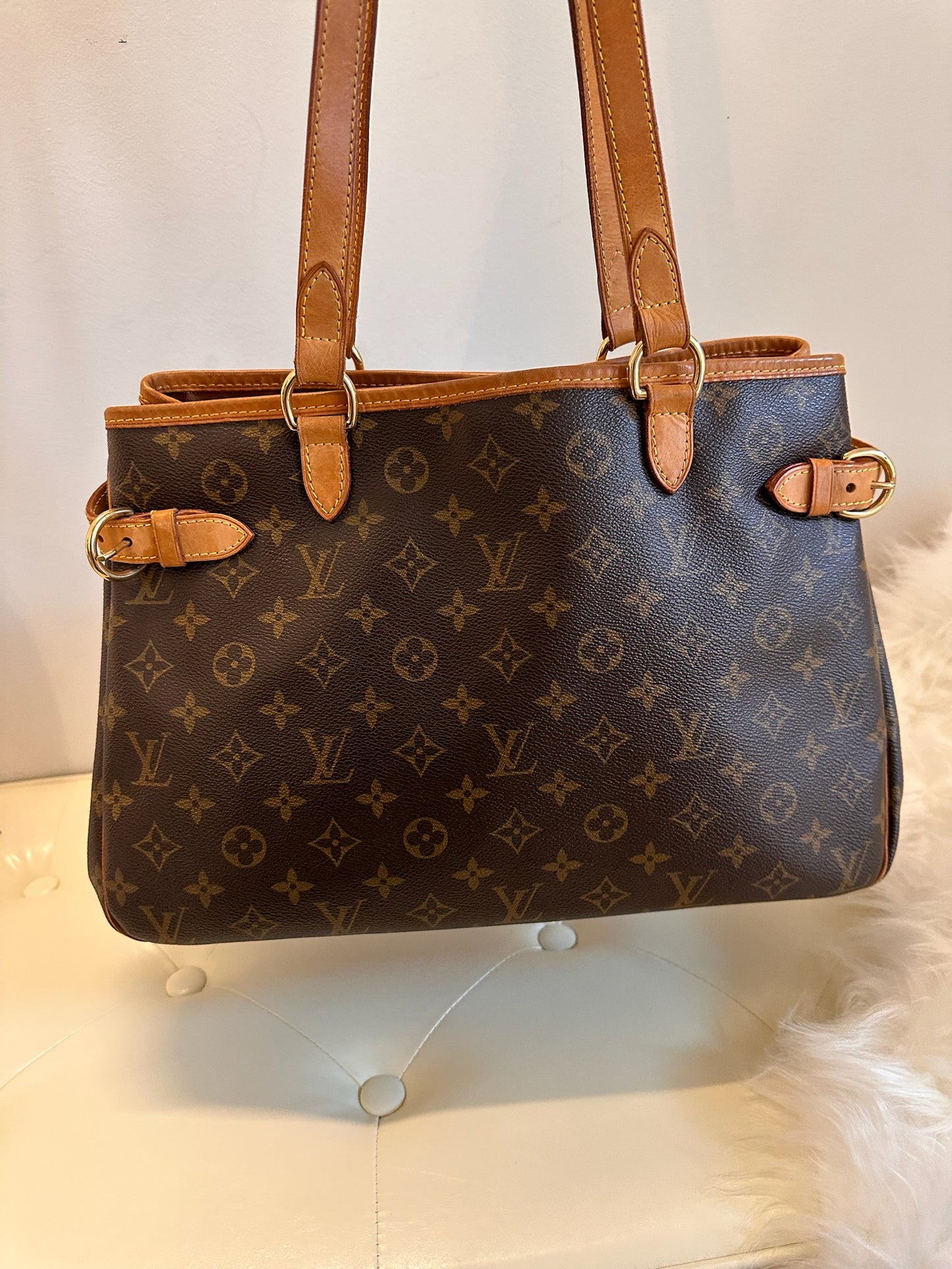 Louis Vuitton 2000s "Heritage Carry" Monogram Canvas Batignolles Horizontal Tote