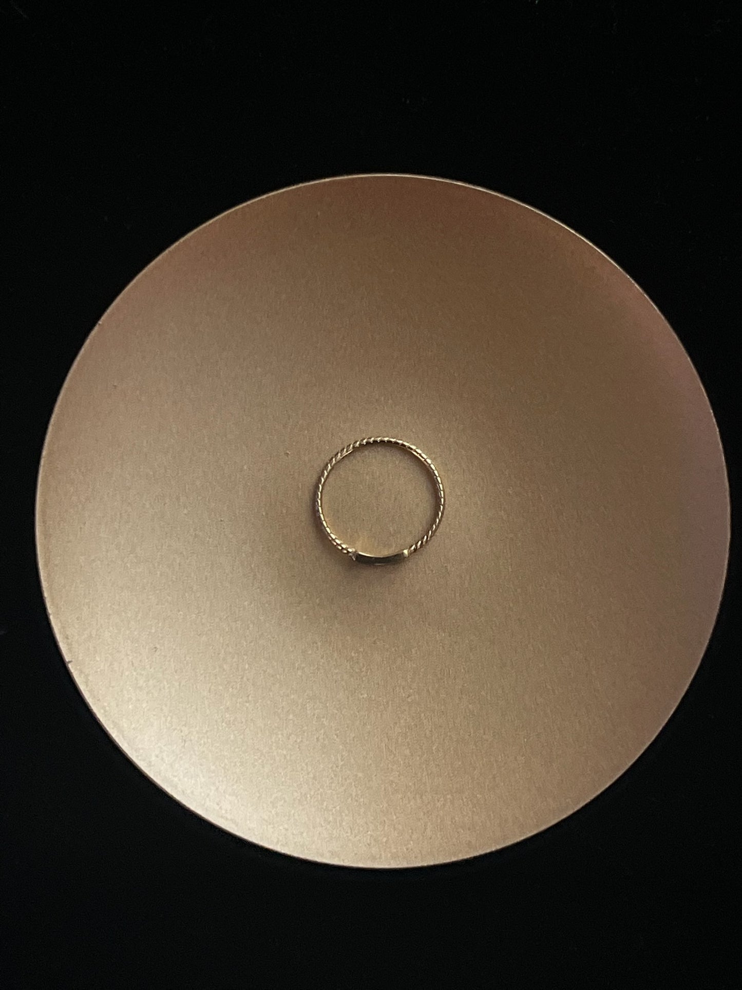 Vintage Fendi Gold Logo Ring