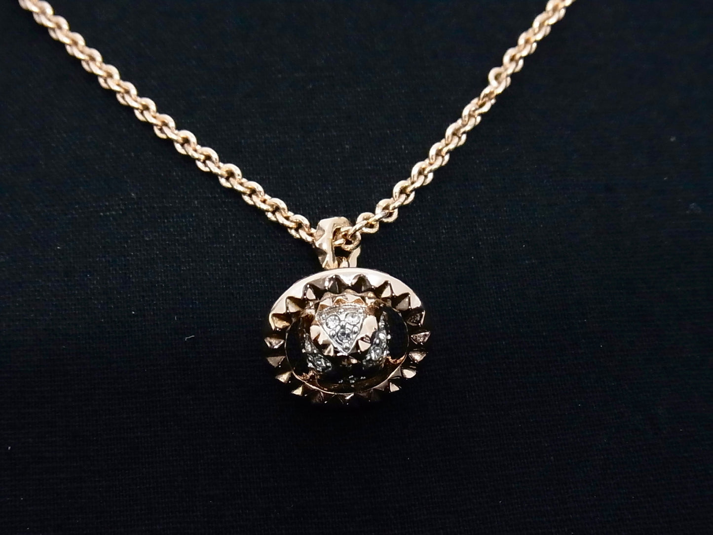 Vintage Vivienne Westwood Rose Gold Orb Pendant Necklace