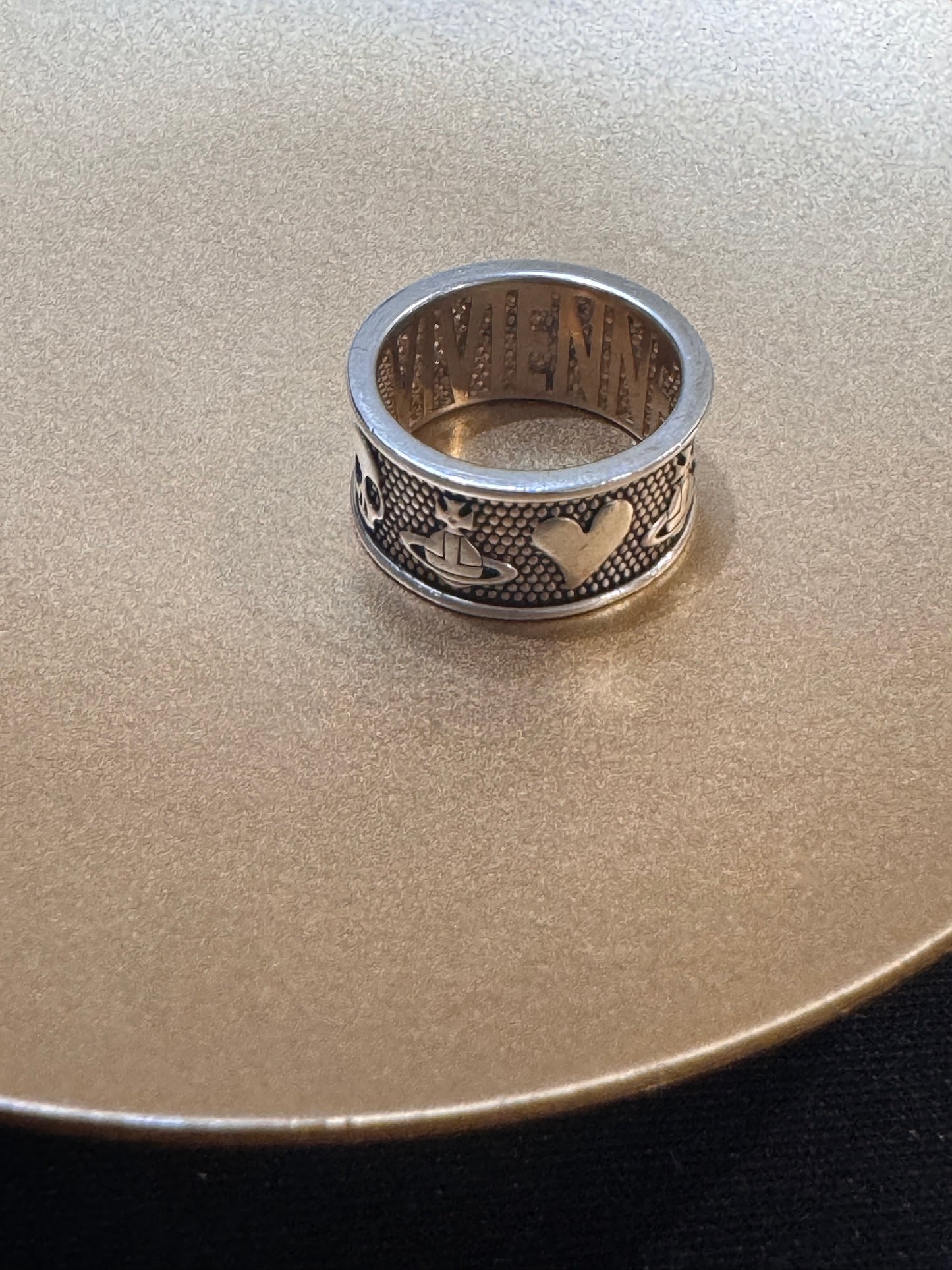 Vivienne Westwood Engraved Orb Band Ring