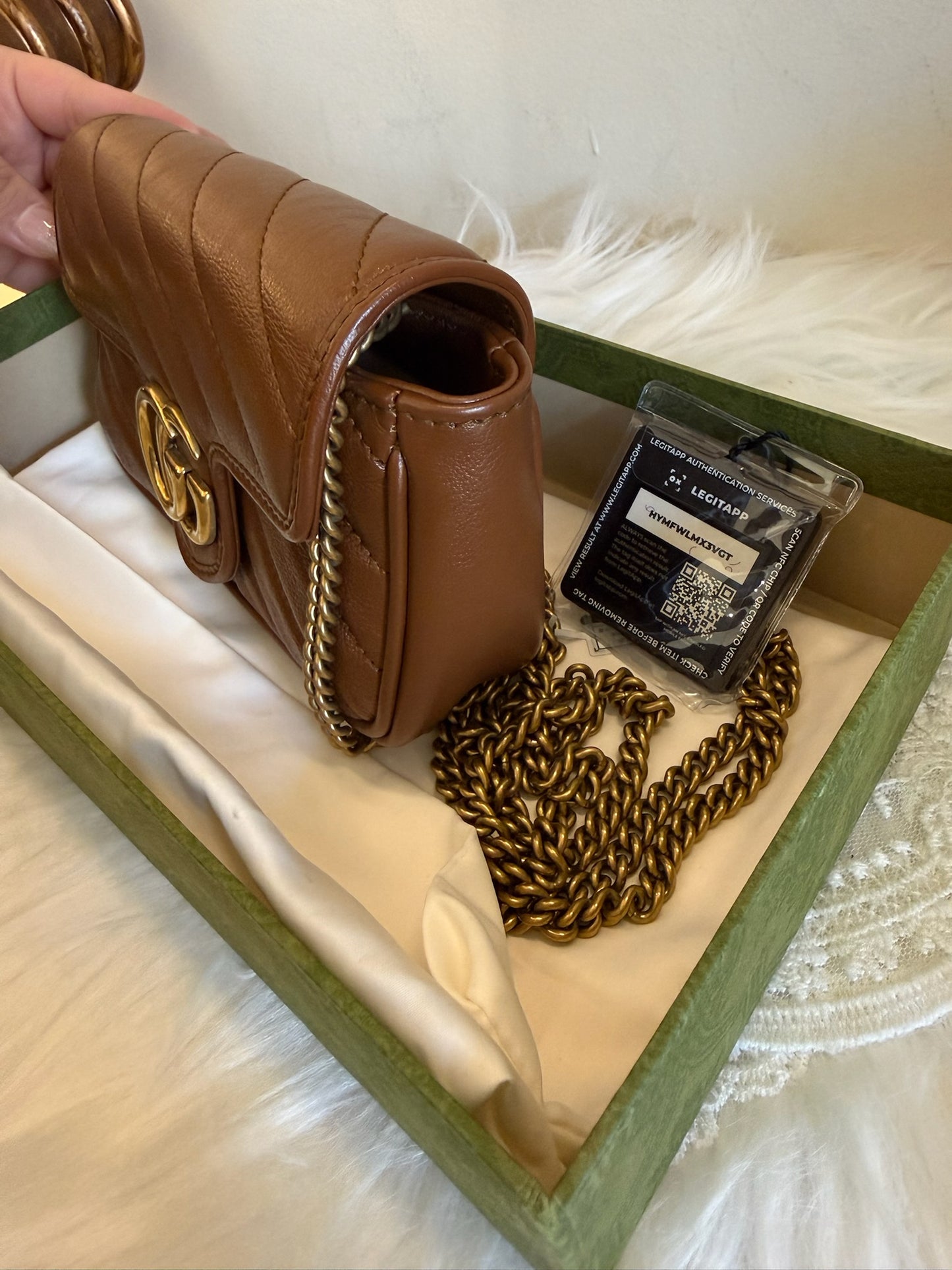 Gucci GG Marmont Matelassé Mini Bag – Brown