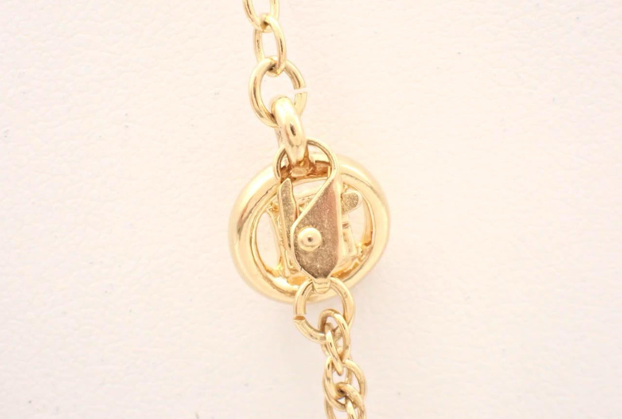 Vintage 1980s Givenchy Gold-Plated Diamond Heart Necklace