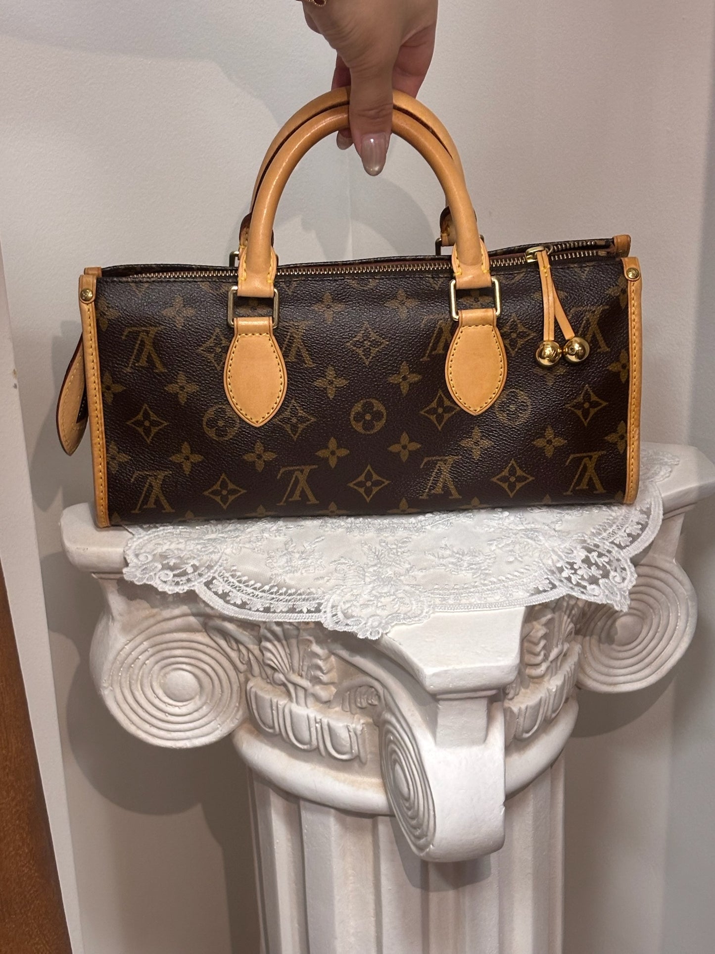 Louis Vuitton Vintage Monogram Papillon Cylinder Handbag