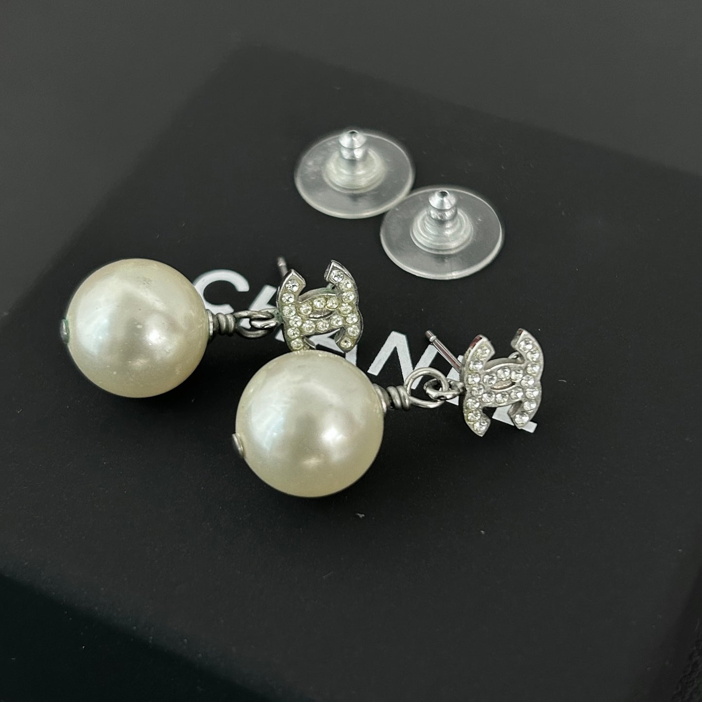 Chanel Classic CC Pearls Earrings