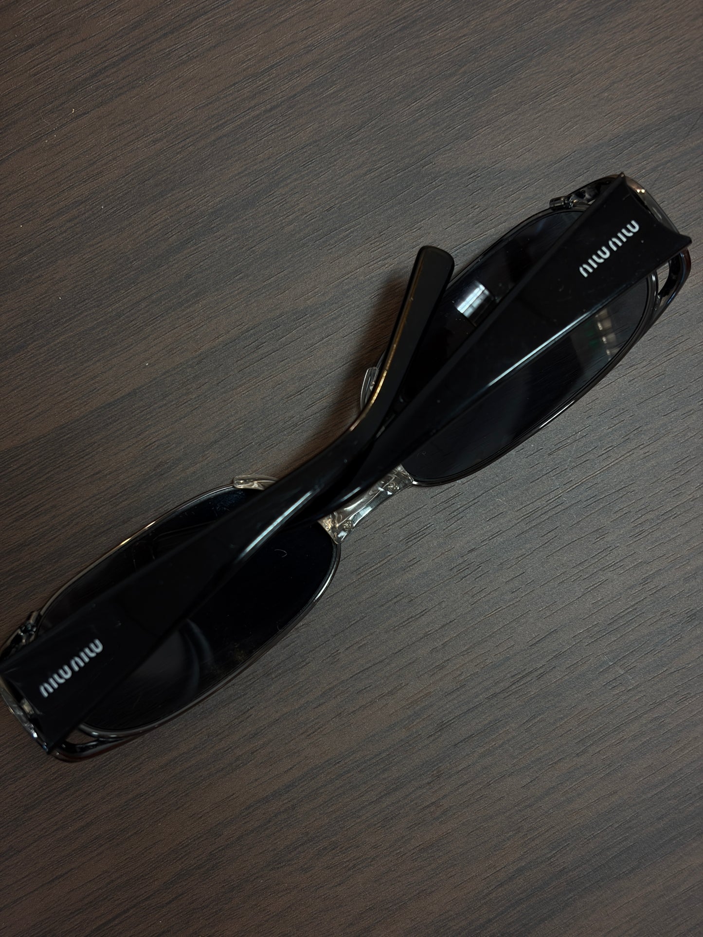 Miumiu Y2K Black Ultra Thin sunglasses