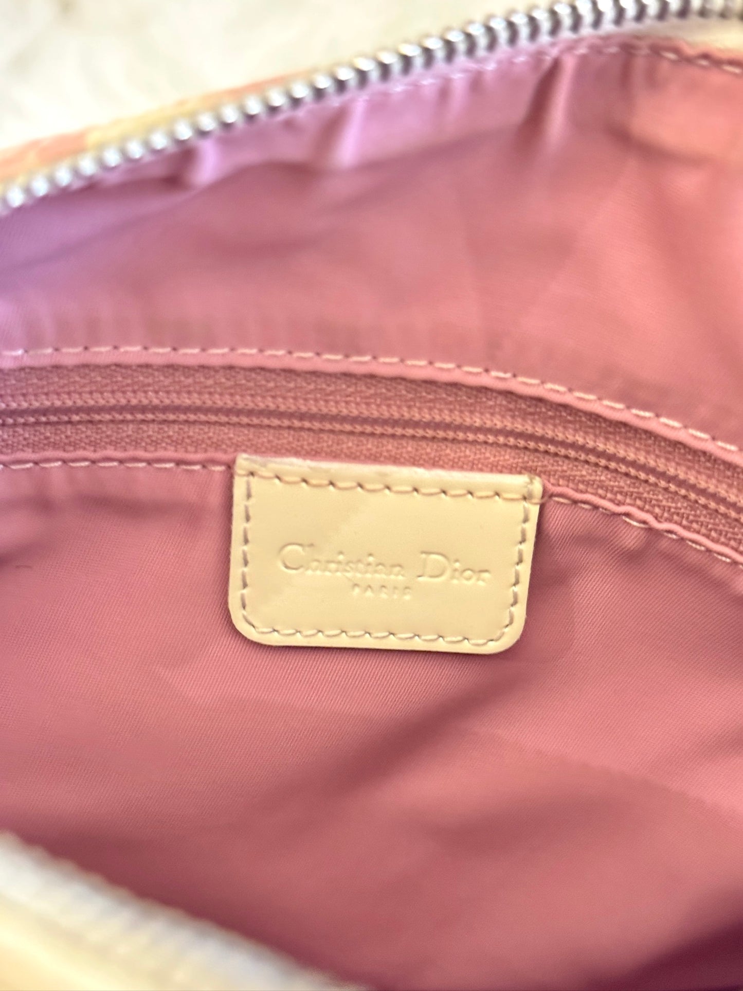 Christian Dior Pink Trotter Boston Bag
