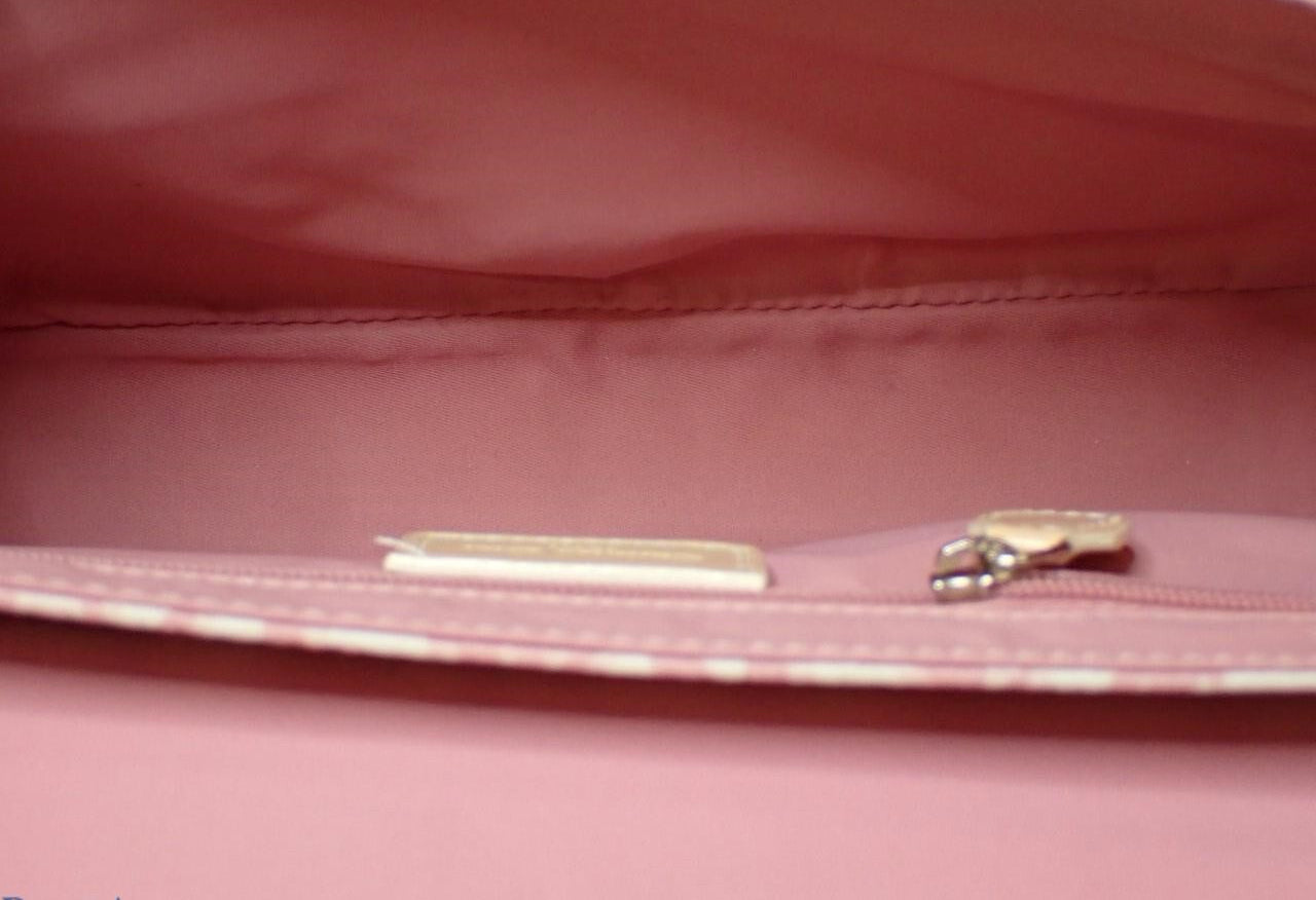 Christian Dior Pink Trotter Floral Saddle Bag