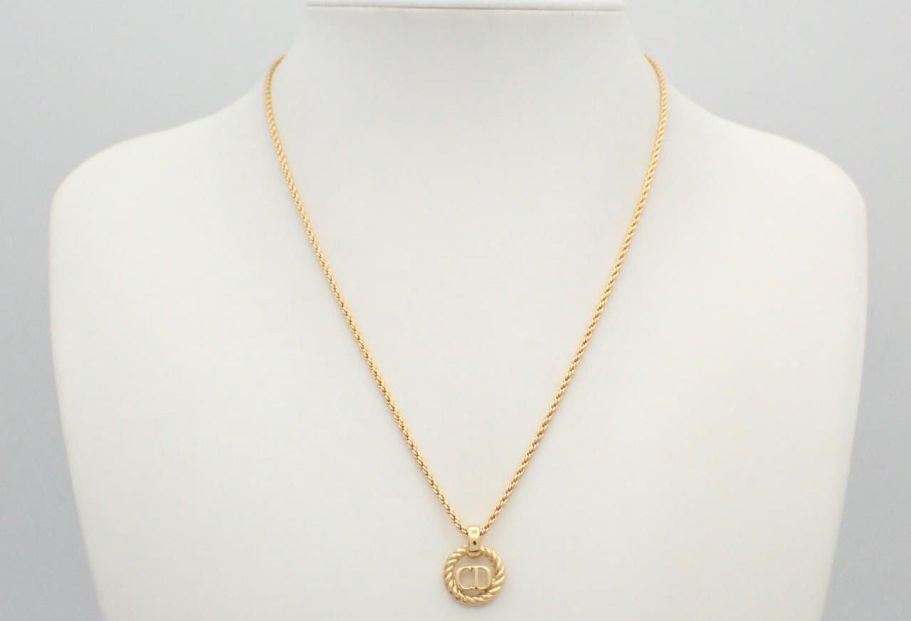 Dior 1980s Classic Gold-Tone Braided Choker Necklace