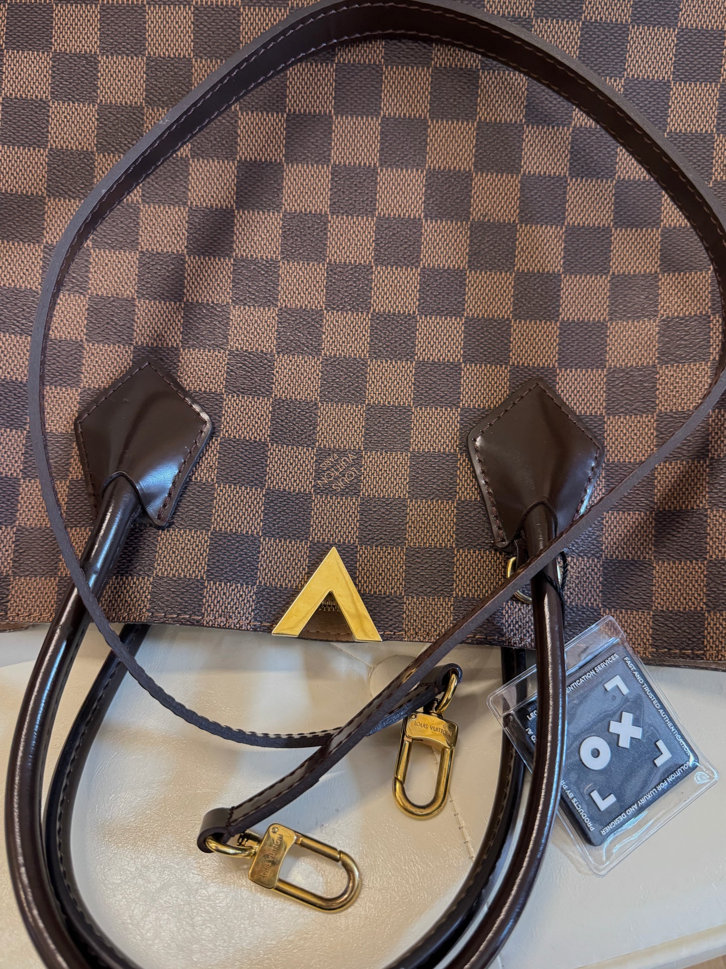 Louis Vuitton Damier Ebene Kensington Tote Bag