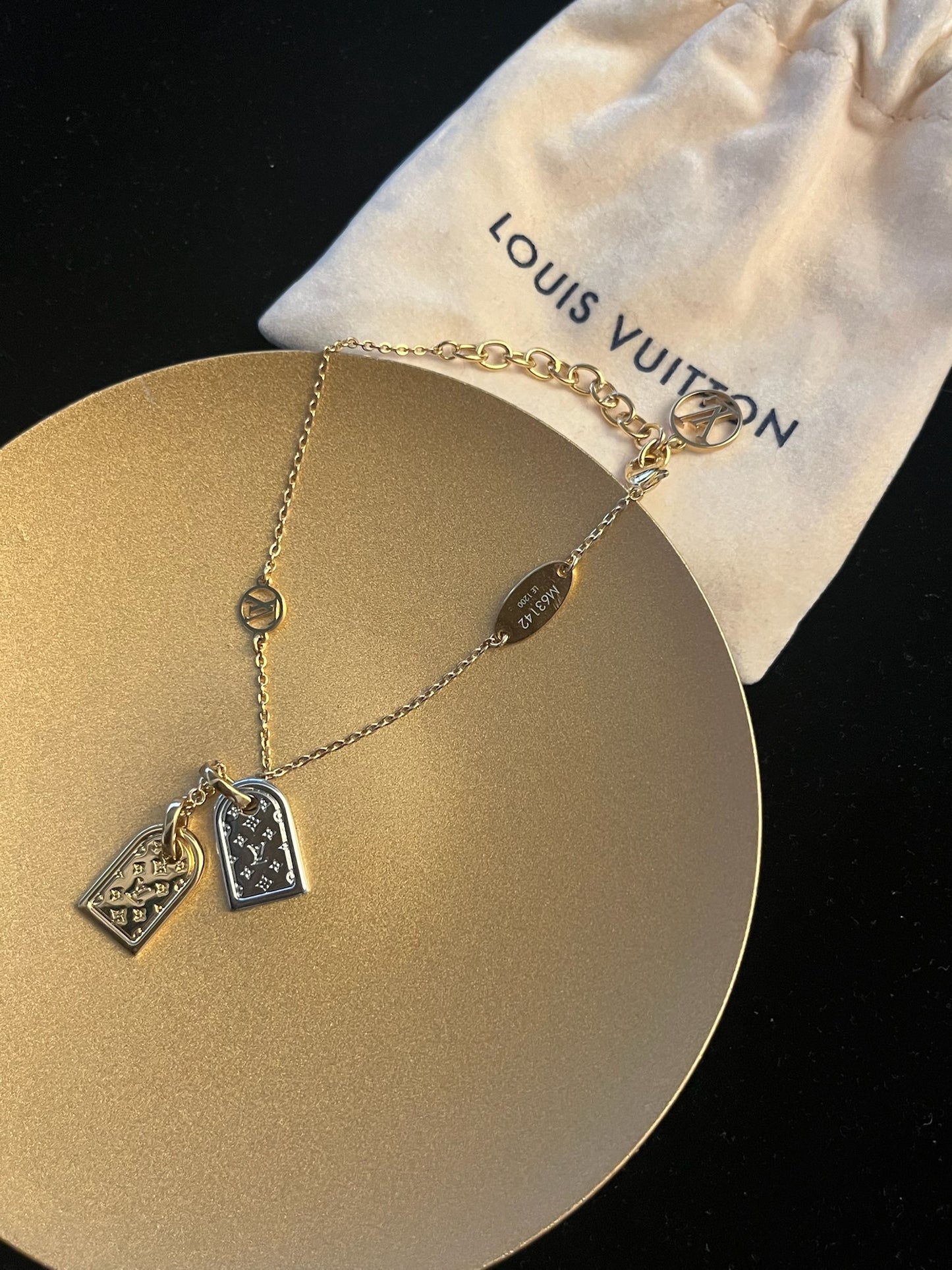 Louis Vuitton Two-Tone Twin Tag Bracelet