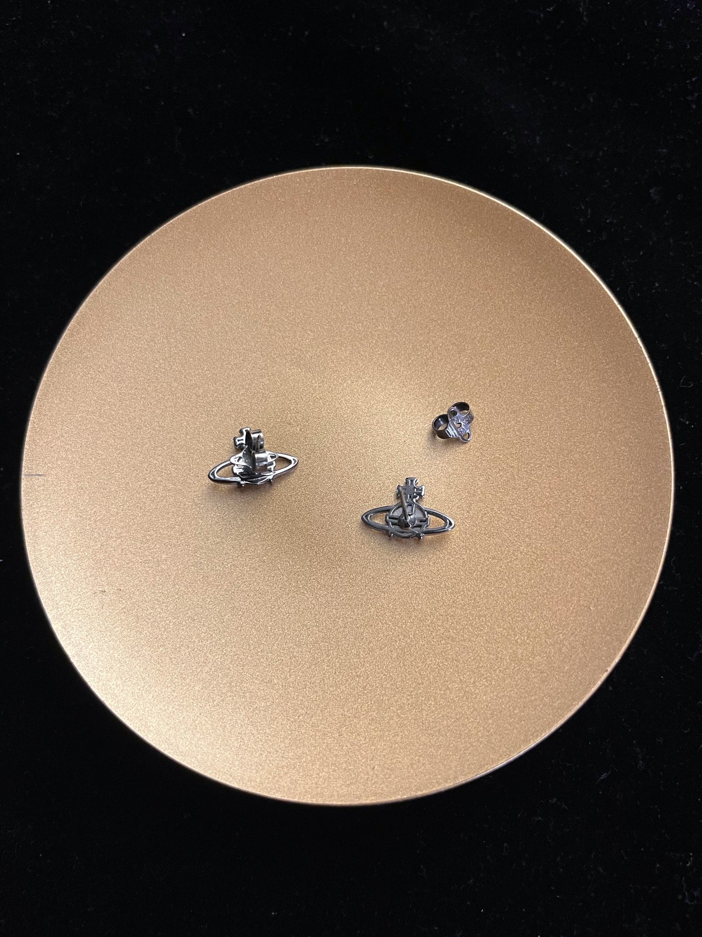 Vintage Vivienne Westwood Silver Orb Stud Earrings