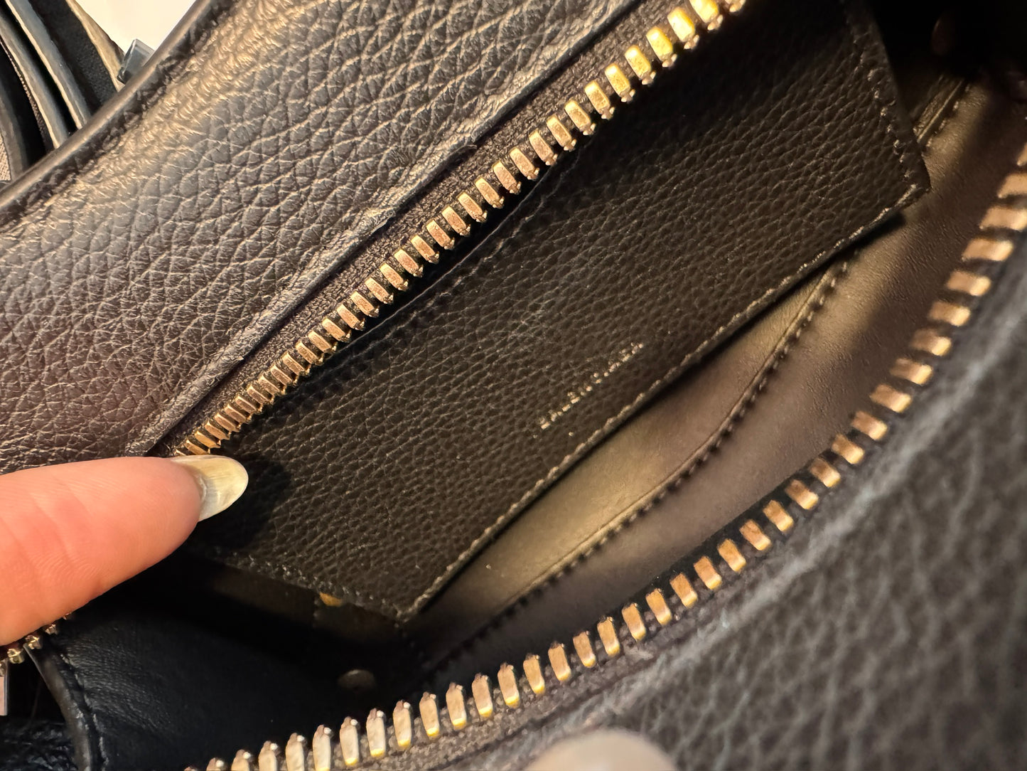 Balenciaga Black Leather Mini City Bag with Gold Hardware (With Pouch)