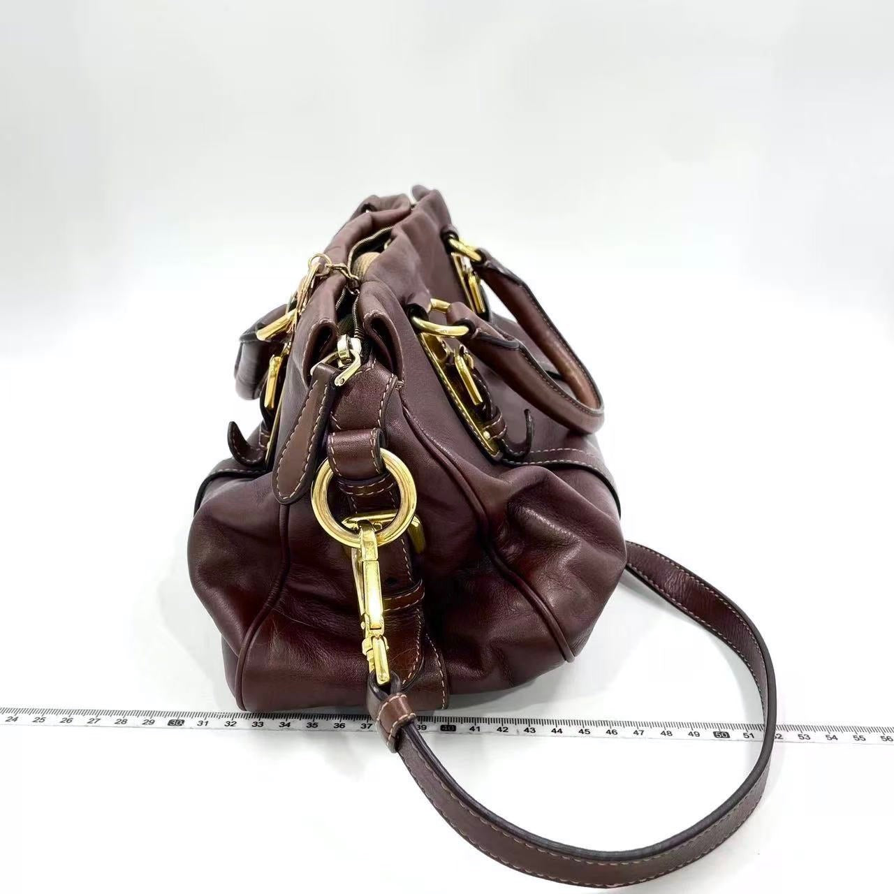 Prada Leather Top Handle Satchel – Dark Brown