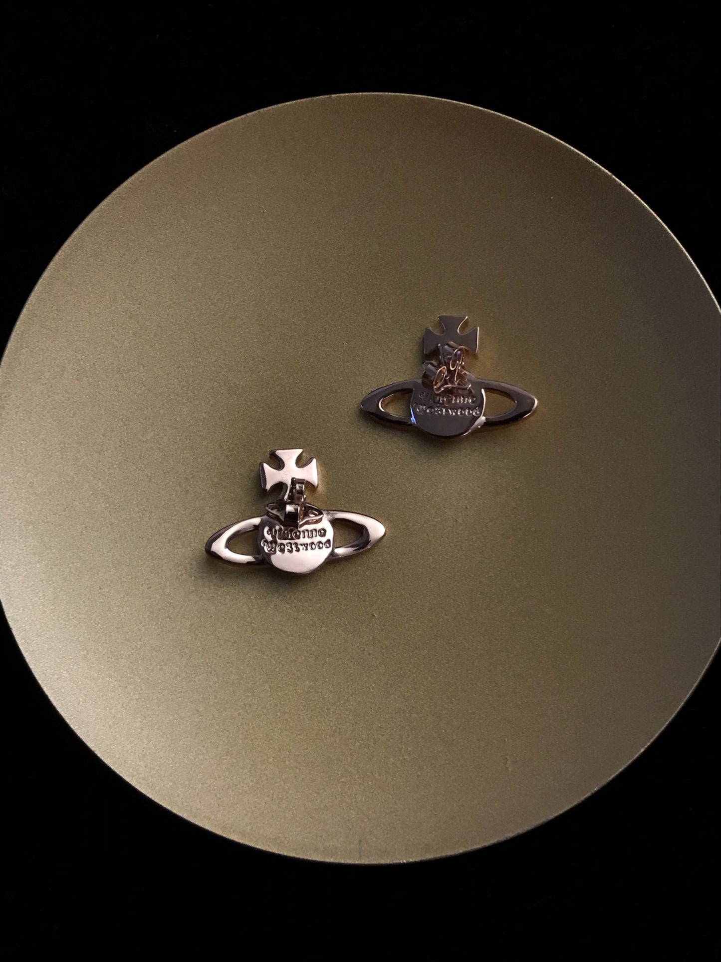 Vintage Vivienne Westwood Rose & Silver Tone Earrings