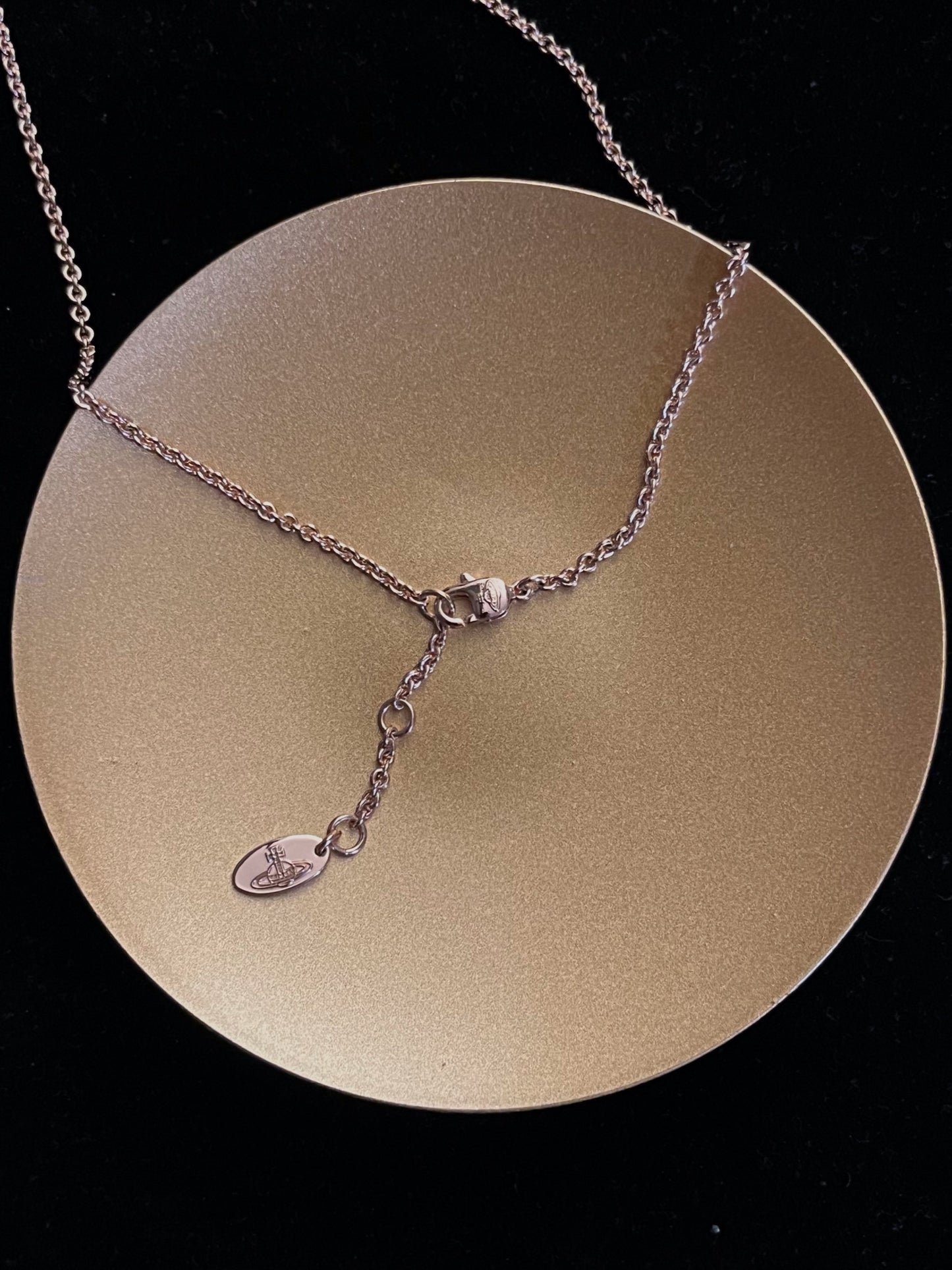 Vintage Vivienne Westwood Rose Gold Orb Pendant Necklace
