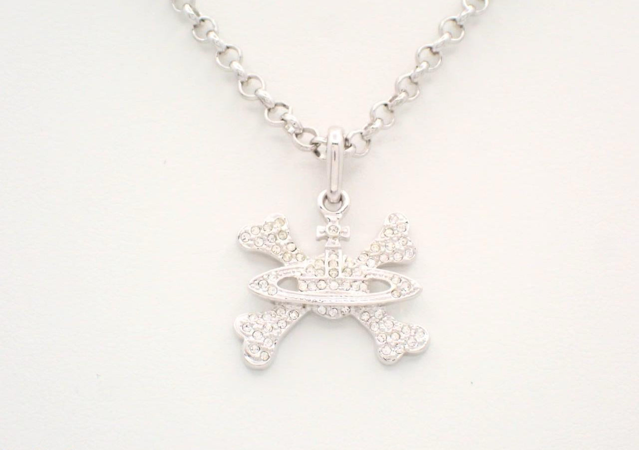 Vivienne Westwood The Cross Crystal Orb Pendant Necklace (rare piece)
