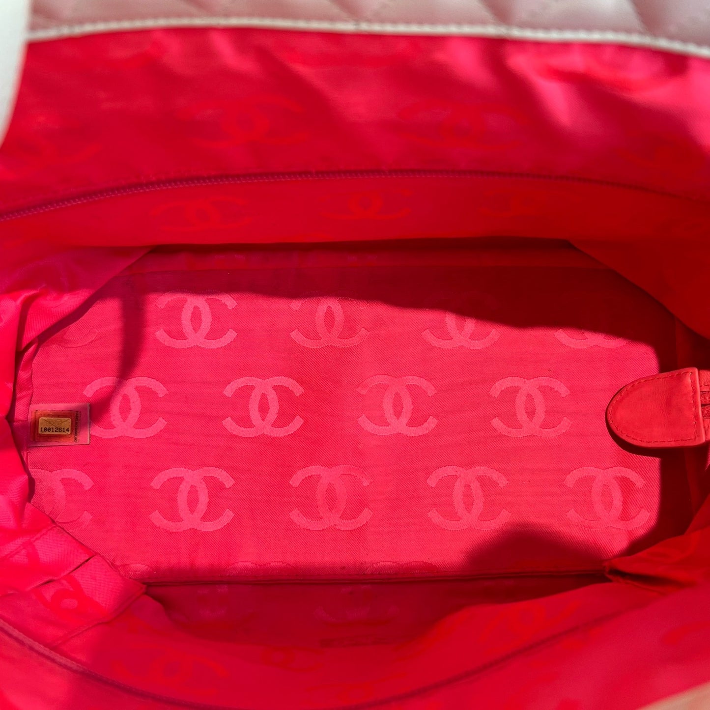 Chanel Cambon Ligne Quilted Tote – White & Black