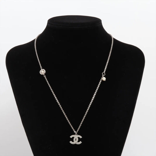 Chanel 2019 Classic Pearl & Rhinestone Double C Sweater Necklace