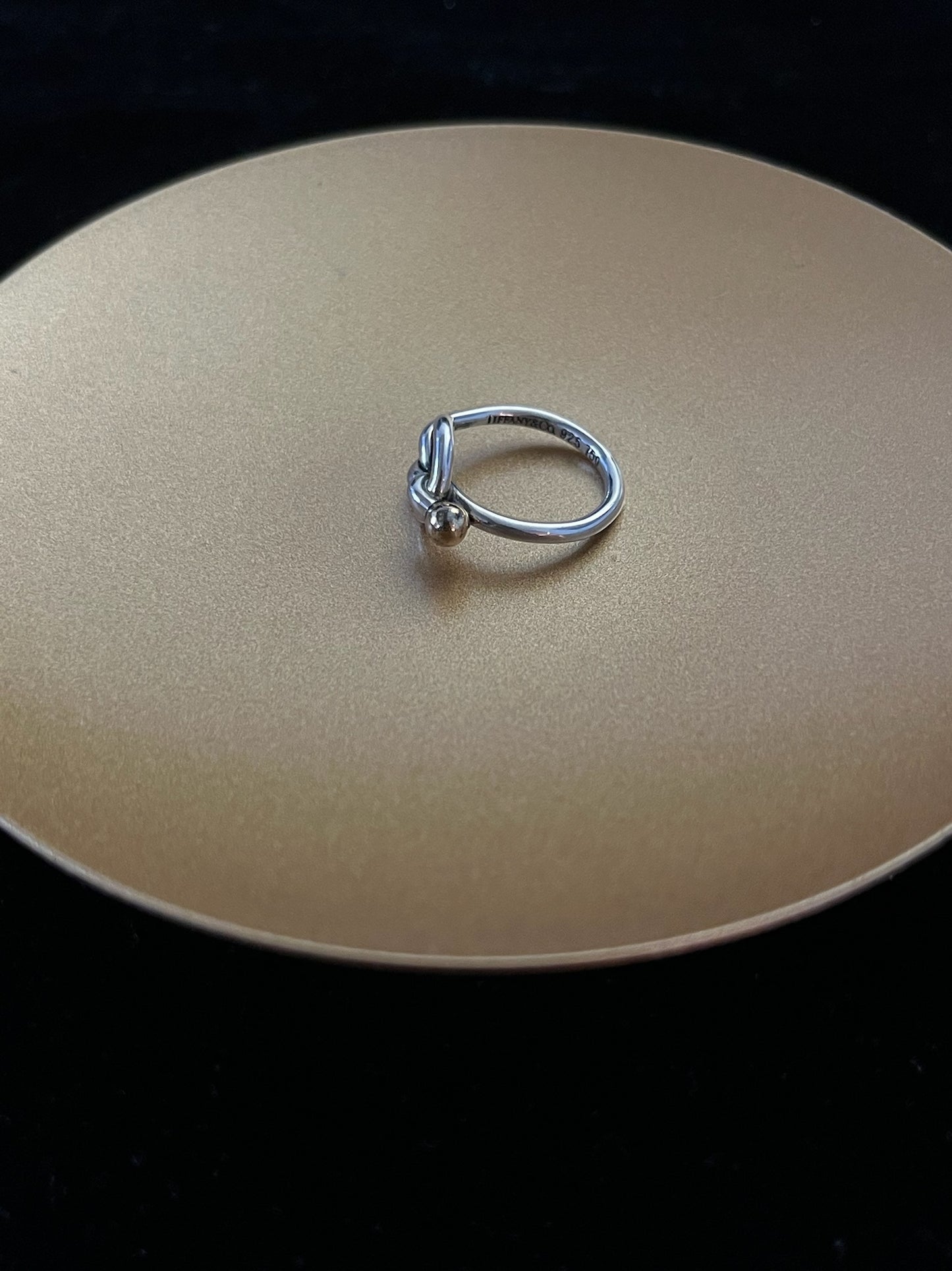 Tiffany Knot 925 Silver & 18K Gold Ring