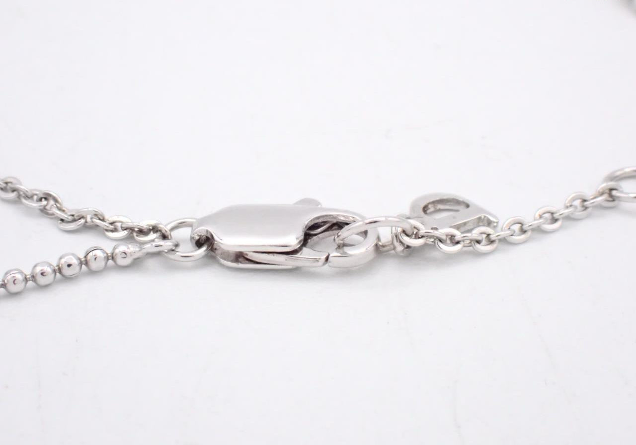Christian Dior Crystal Logo Charm Bracelet