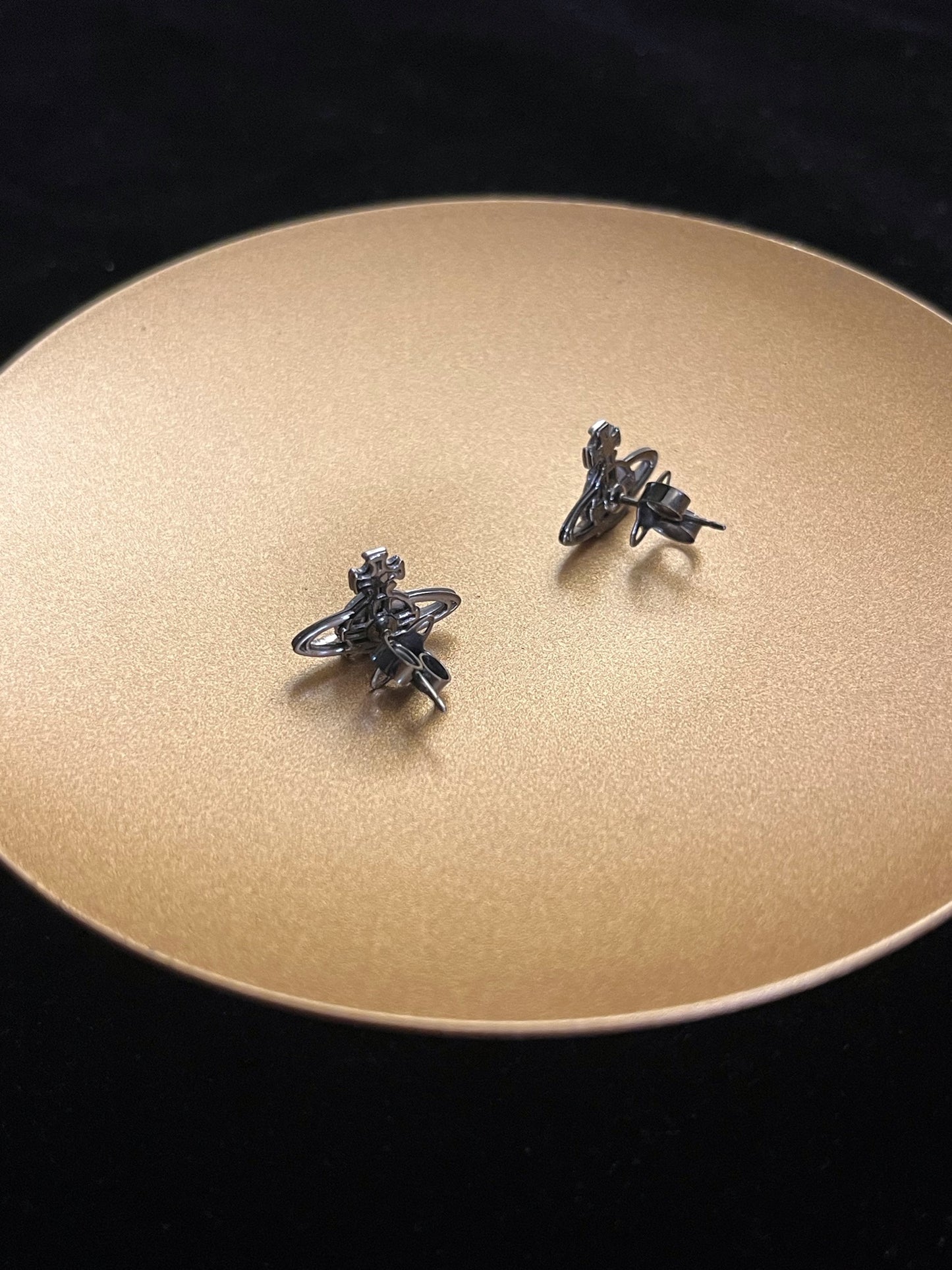 Vintage Vivienne Westwood Silver Orb Stud Earrings