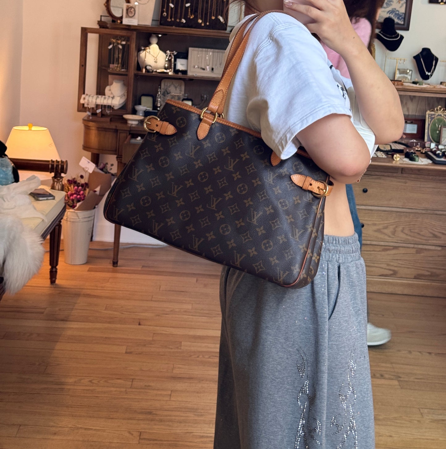 Louis Vuitton 2000s "Heritage Carry" Monogram Canvas Batignolles Horizontal Tote
