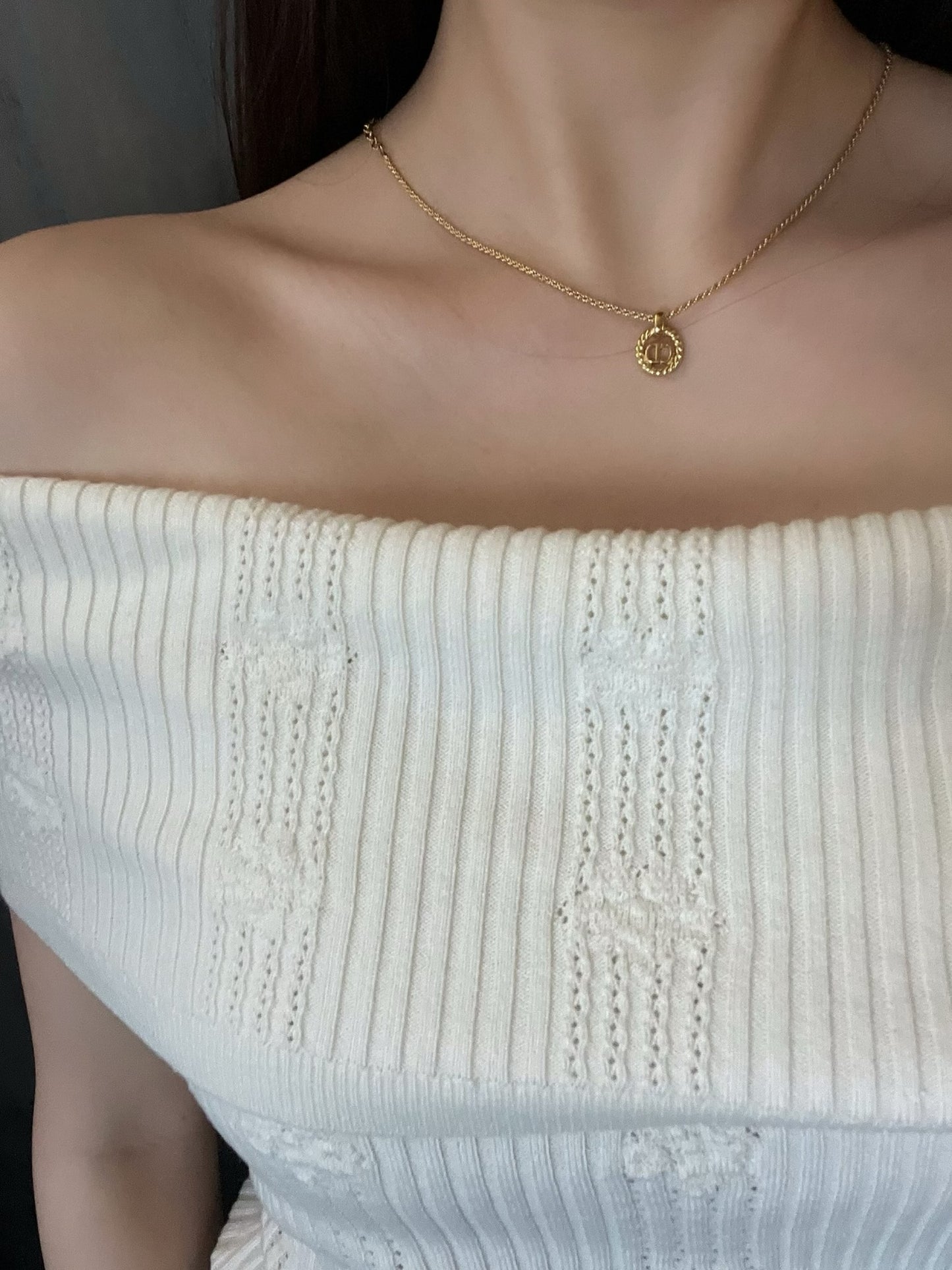 Dior 1980s Classic Gold-Tone Braided Choker Necklace