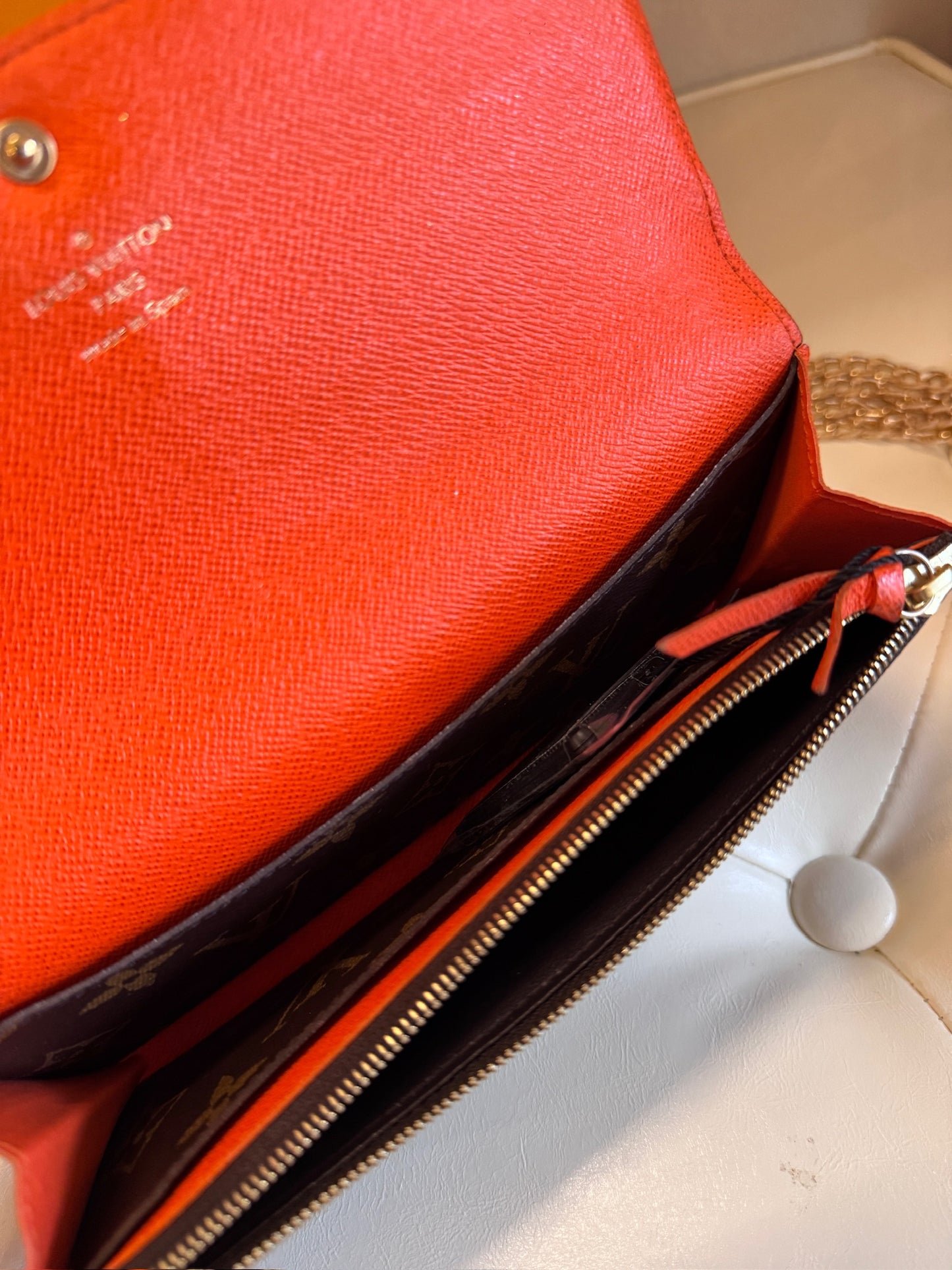 Louis Vuitton Monogram Félicie Pochette Chain Wallet