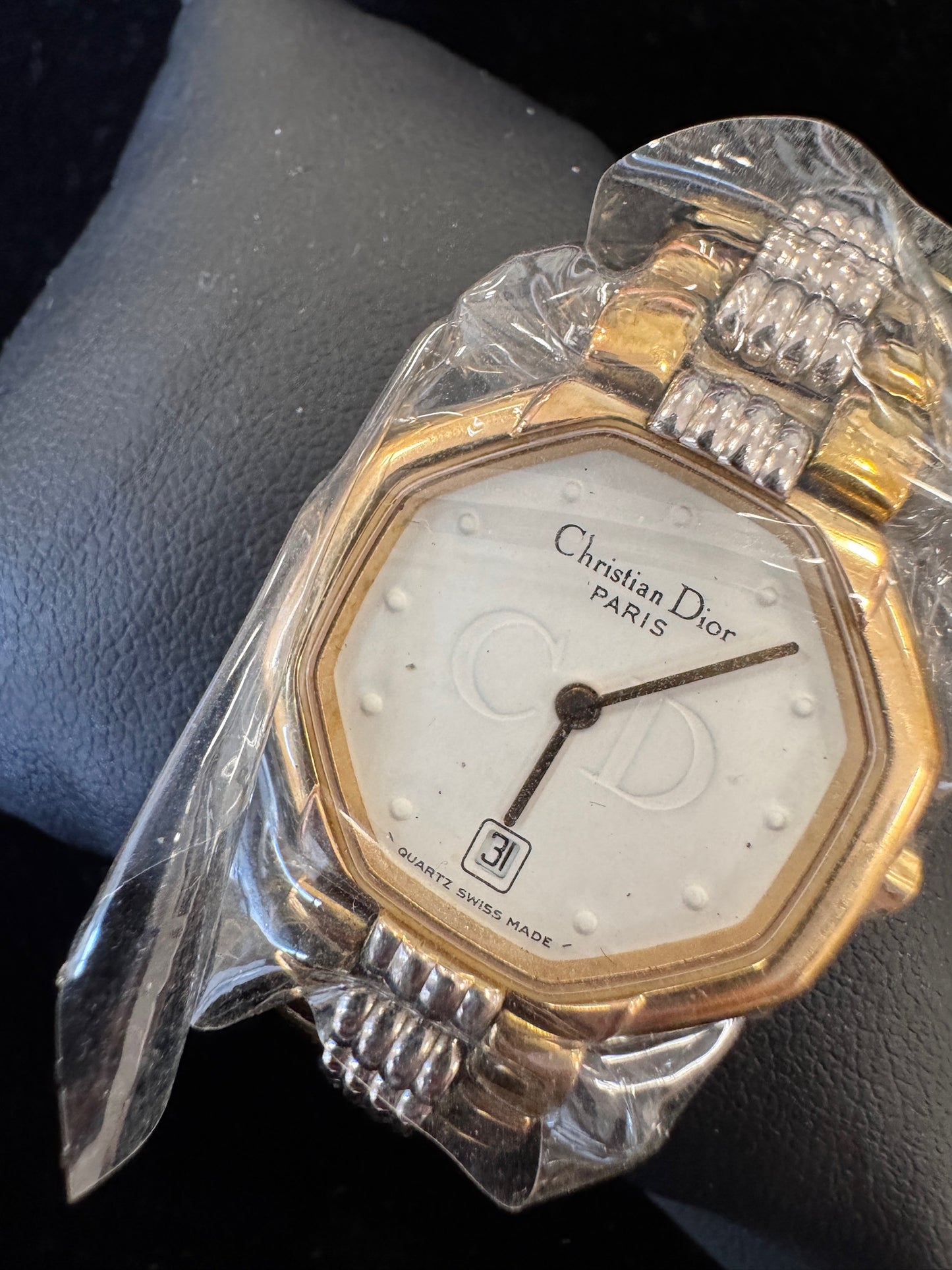 Vintage Christian Dior CD Date Watch – Two Tone