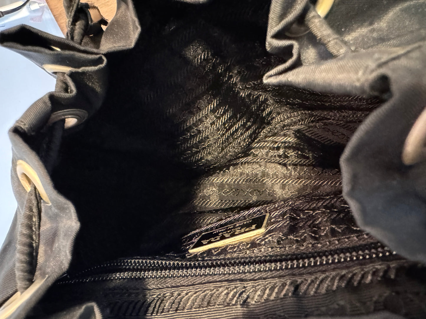 Prada Vintage Black Nylon Mini Backpack