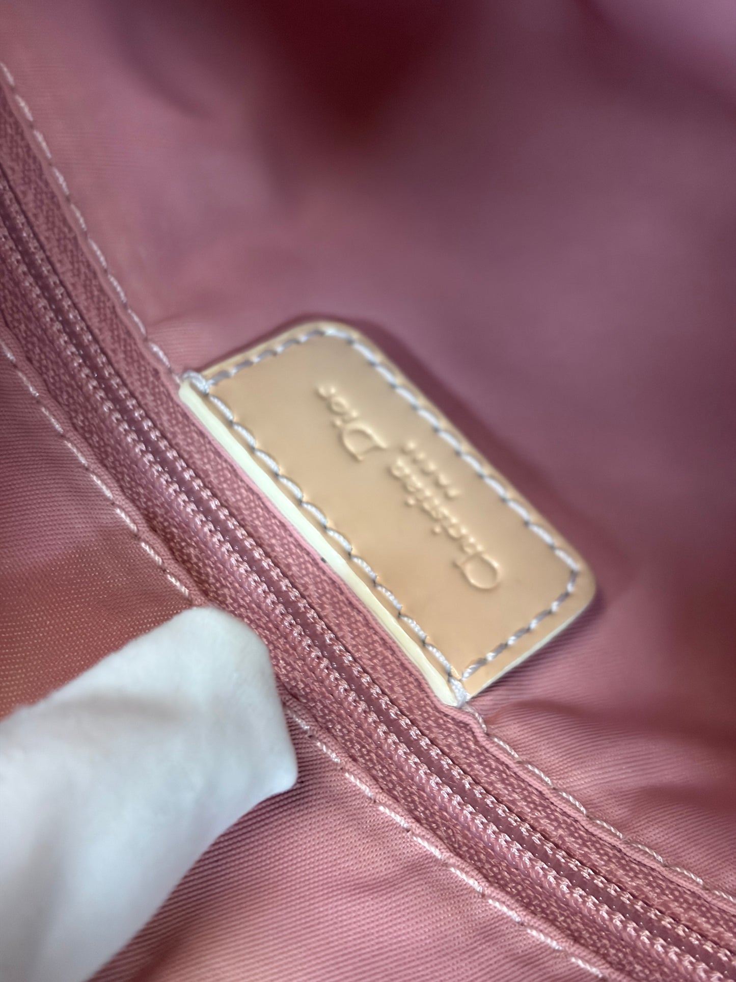 Dior Pink Oblique Floral Bowler Handbag