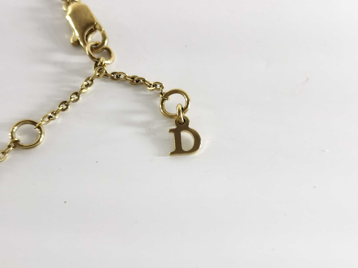 Vintage Dior Pink Petal Logo Bracelet